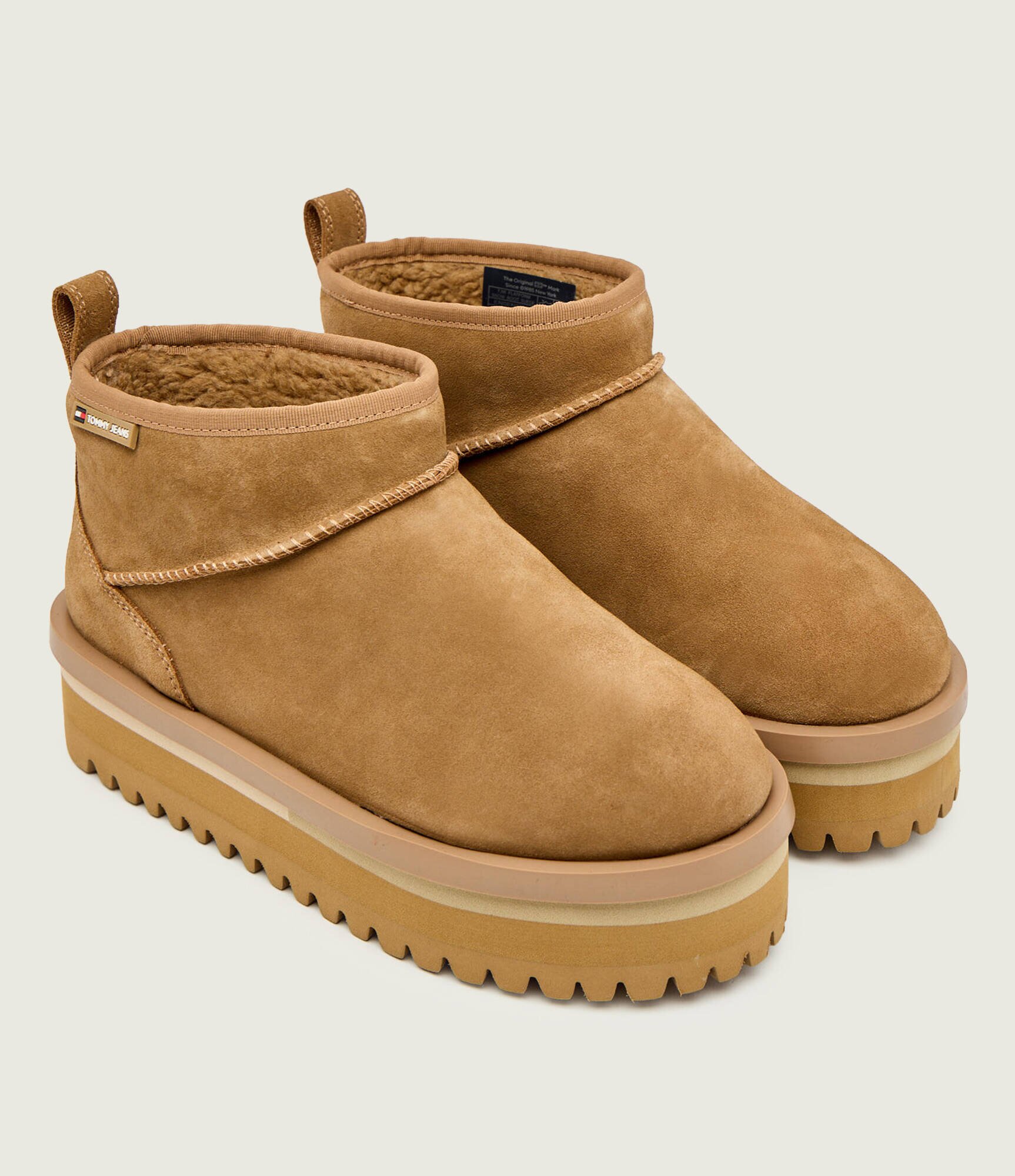 Tommy Jeans Bocanci | piele întoarsă
