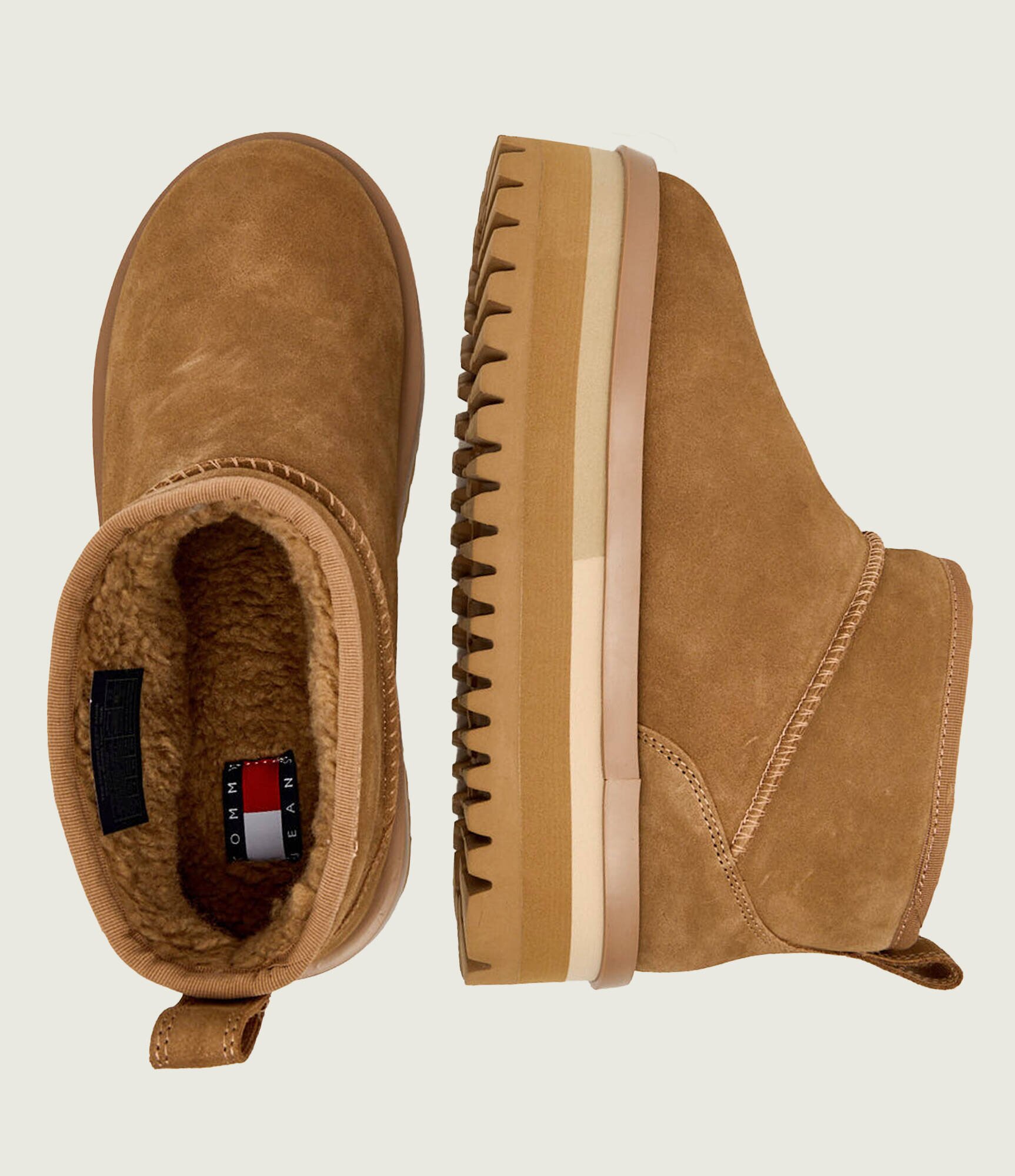 Tommy Jeans Bocanci | piele întoarsă