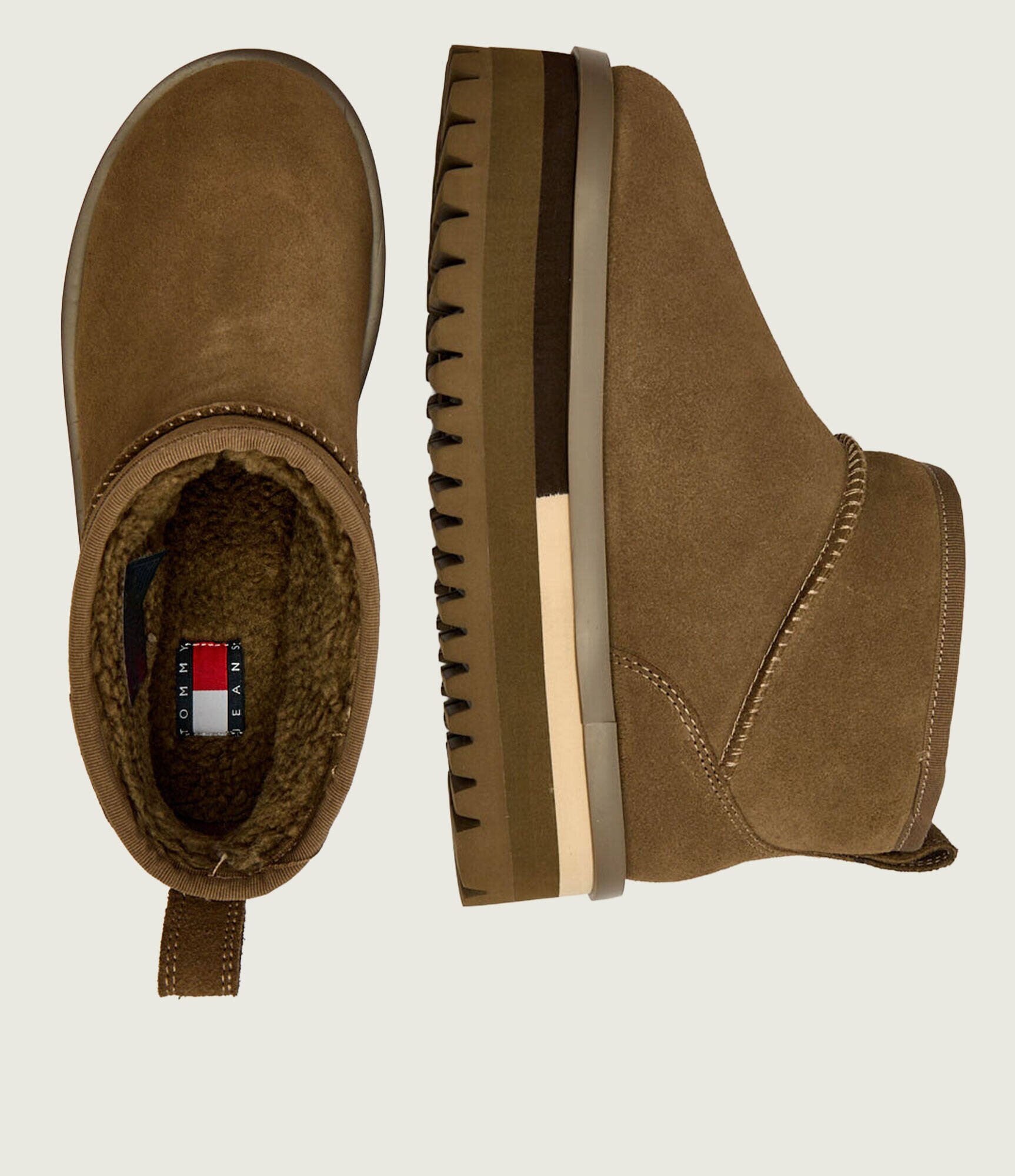 Tommy Jeans Bocanci | piele întoarsă