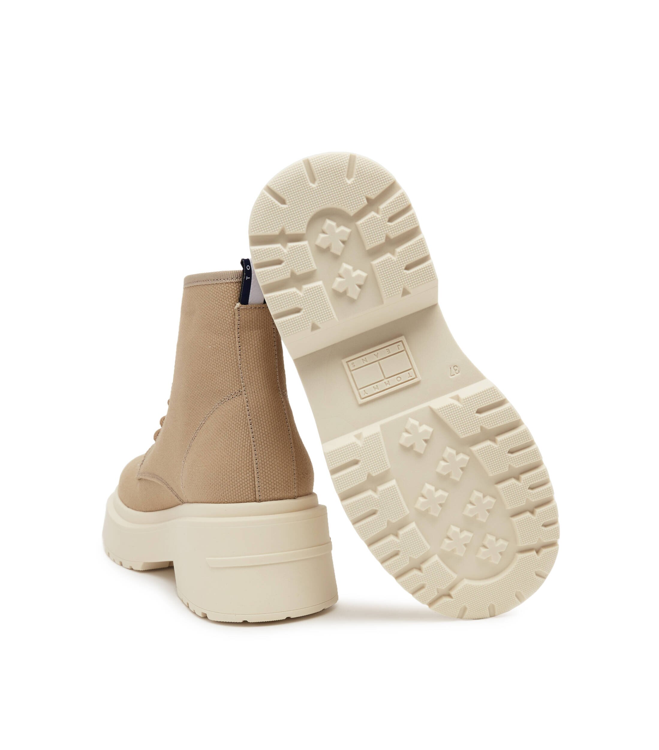 Tommy Jeans Botine cu adaos de piele