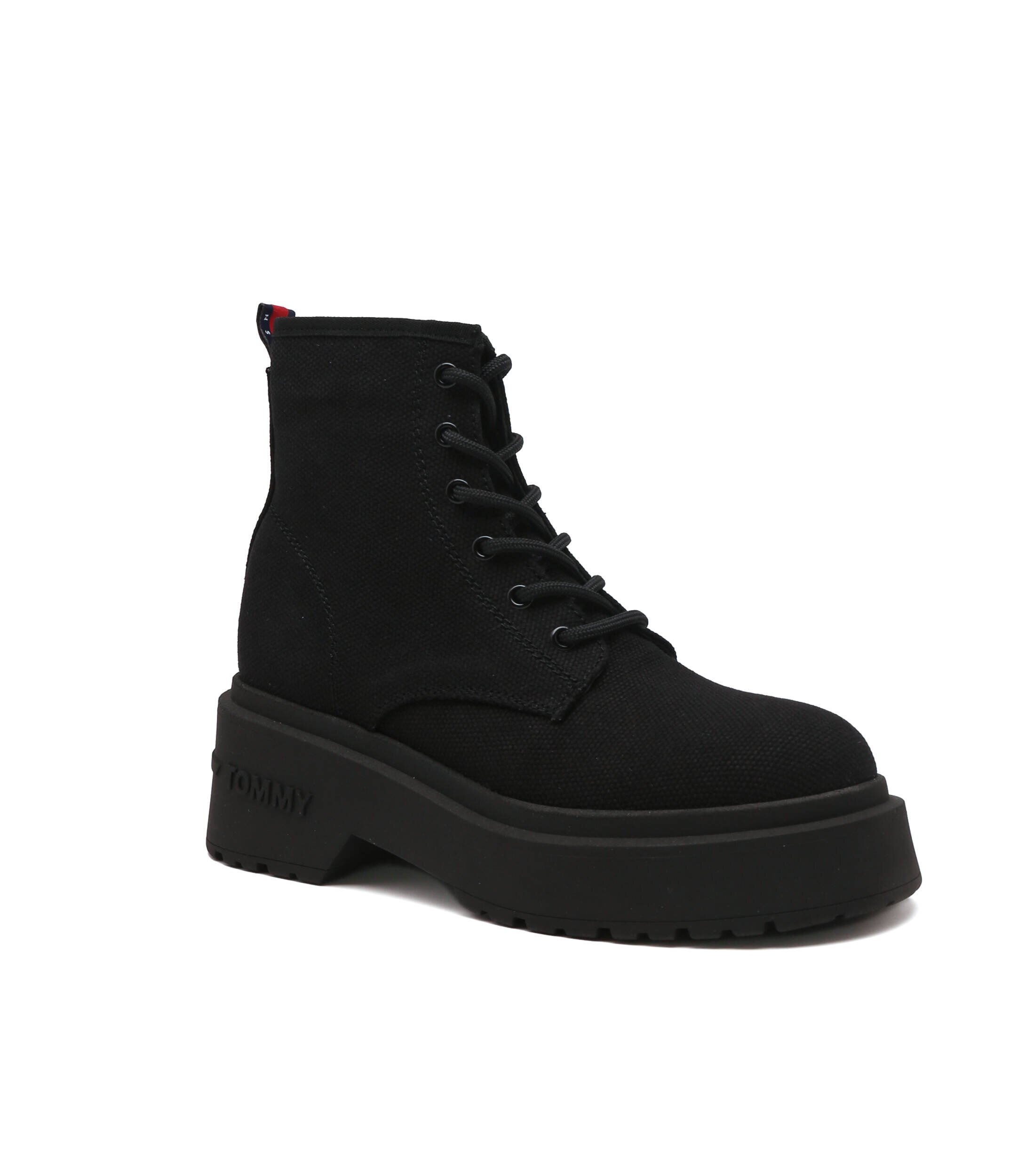 Tommy Jeans Botine cu adaos de piele