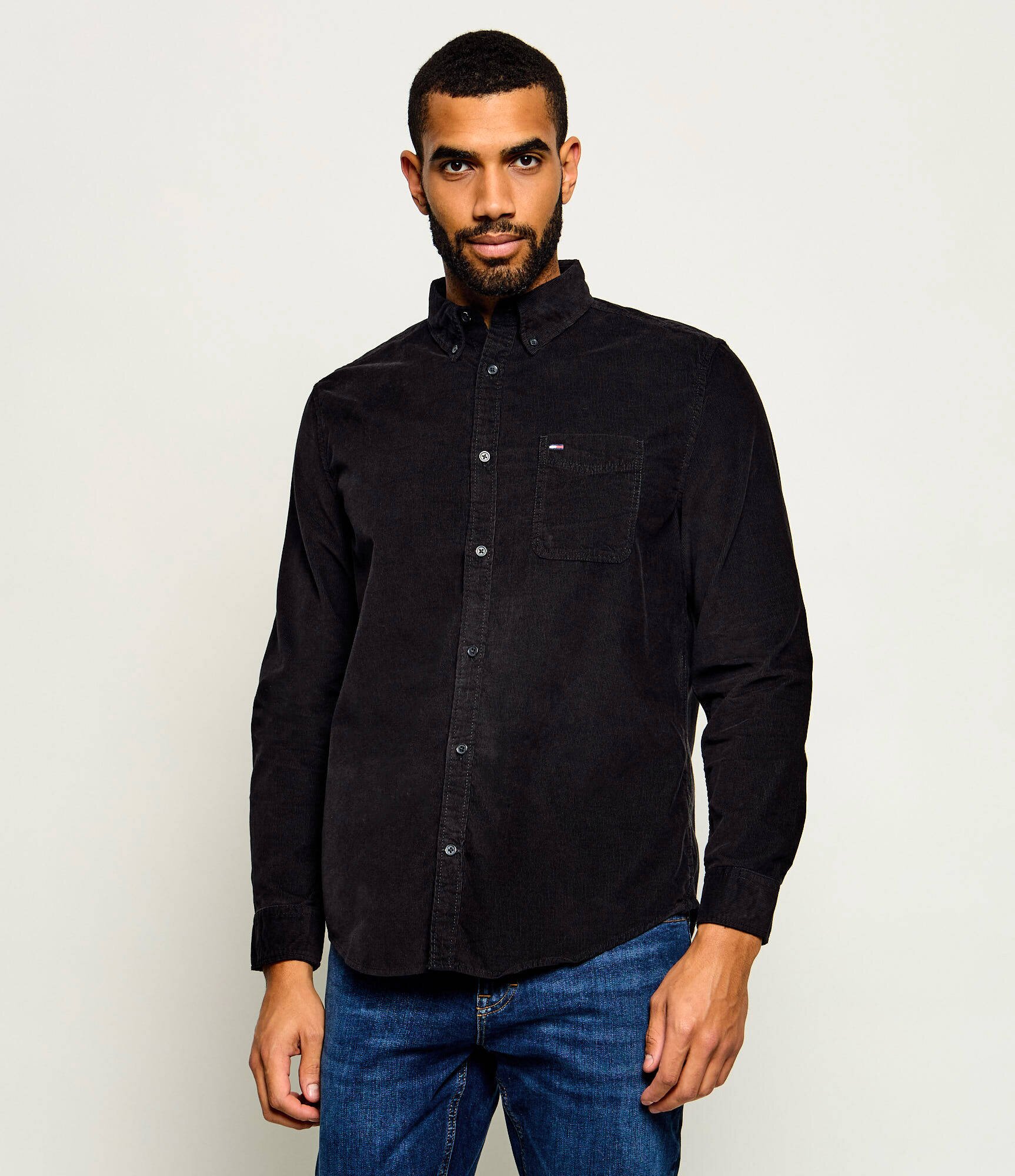 Tommy Jeans Cămașă | regular fit | catifea reiată