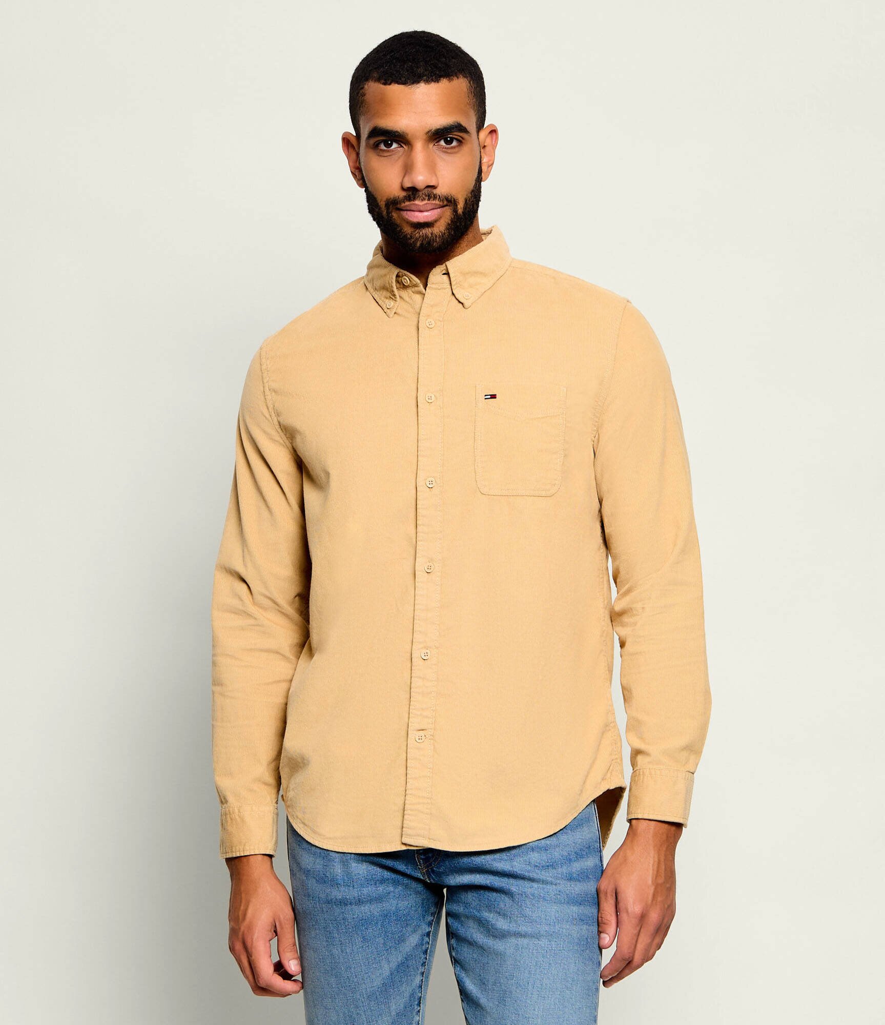 Tommy Jeans Cămașă | regular fit | catifea reiată