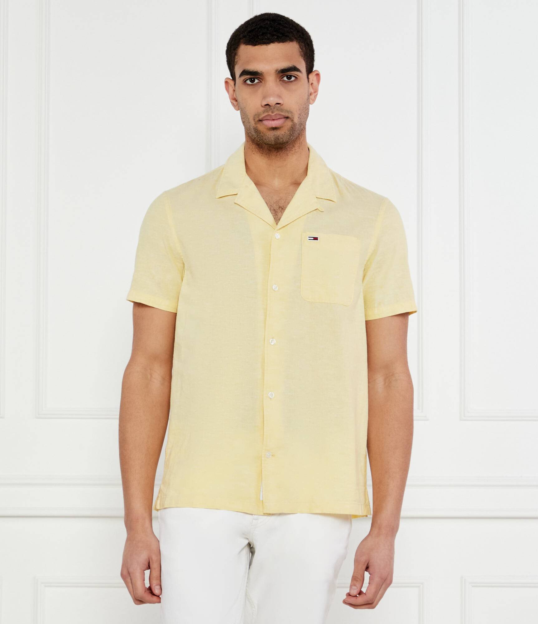 Tommy Jeans Cămașă | Regular Fit | cu adaos de in