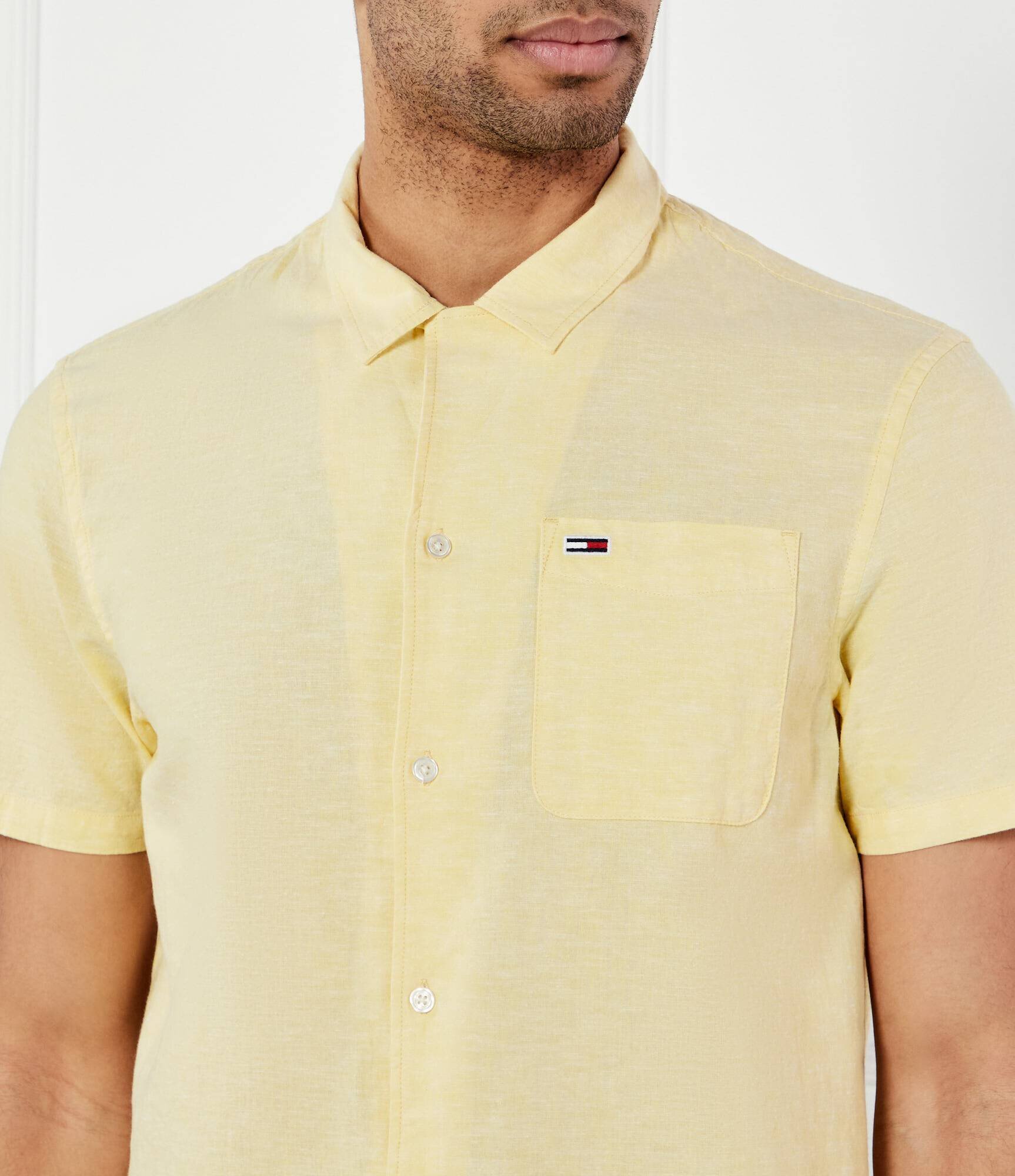 Tommy Jeans Cămașă | Regular Fit | cu adaos de in