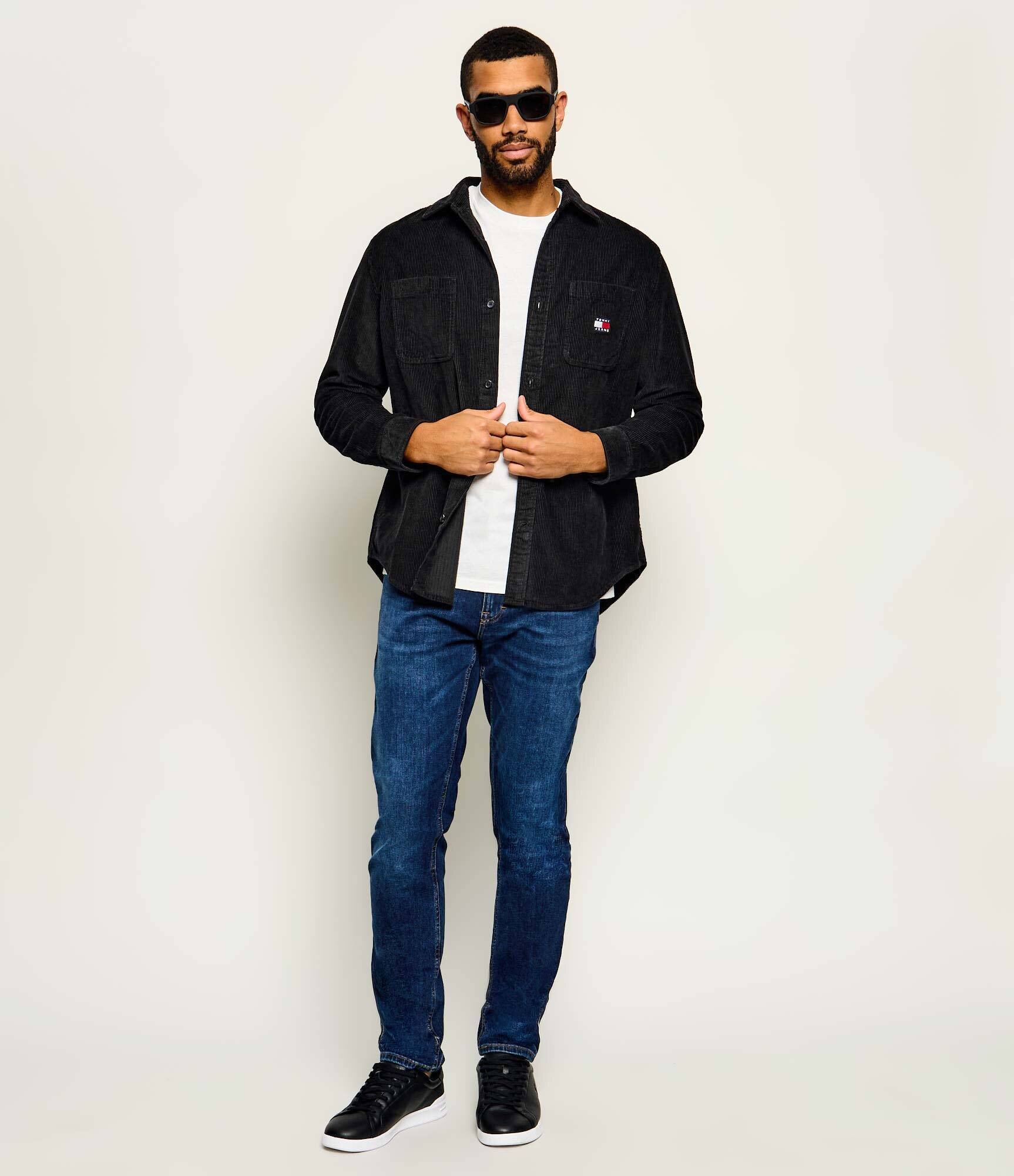 Tommy Jeans Cămașă | Relaxed fit | catifea reiată