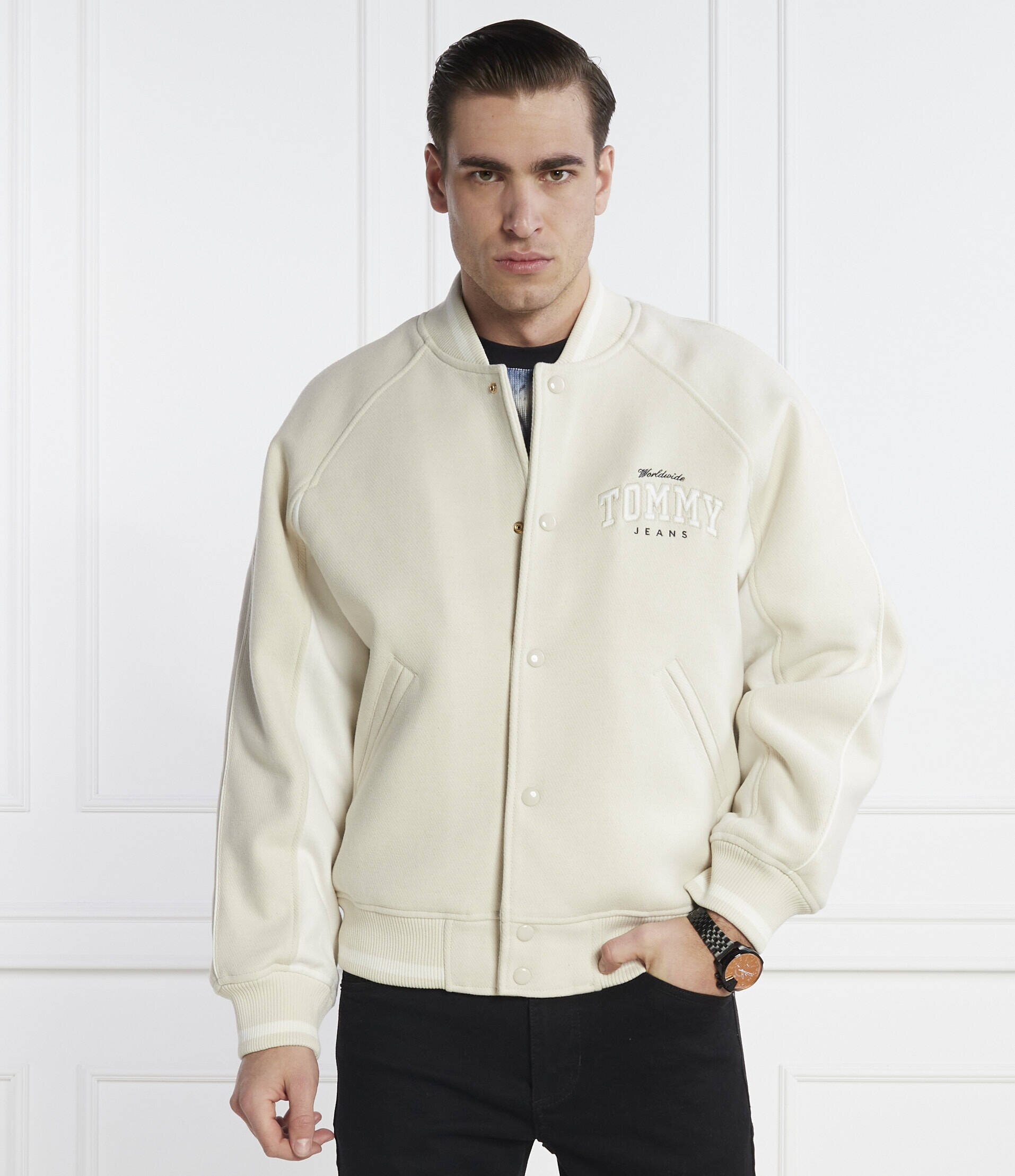 Tommy Jeans Căptușită geacă bomber | Loose fit cu adaos de lână