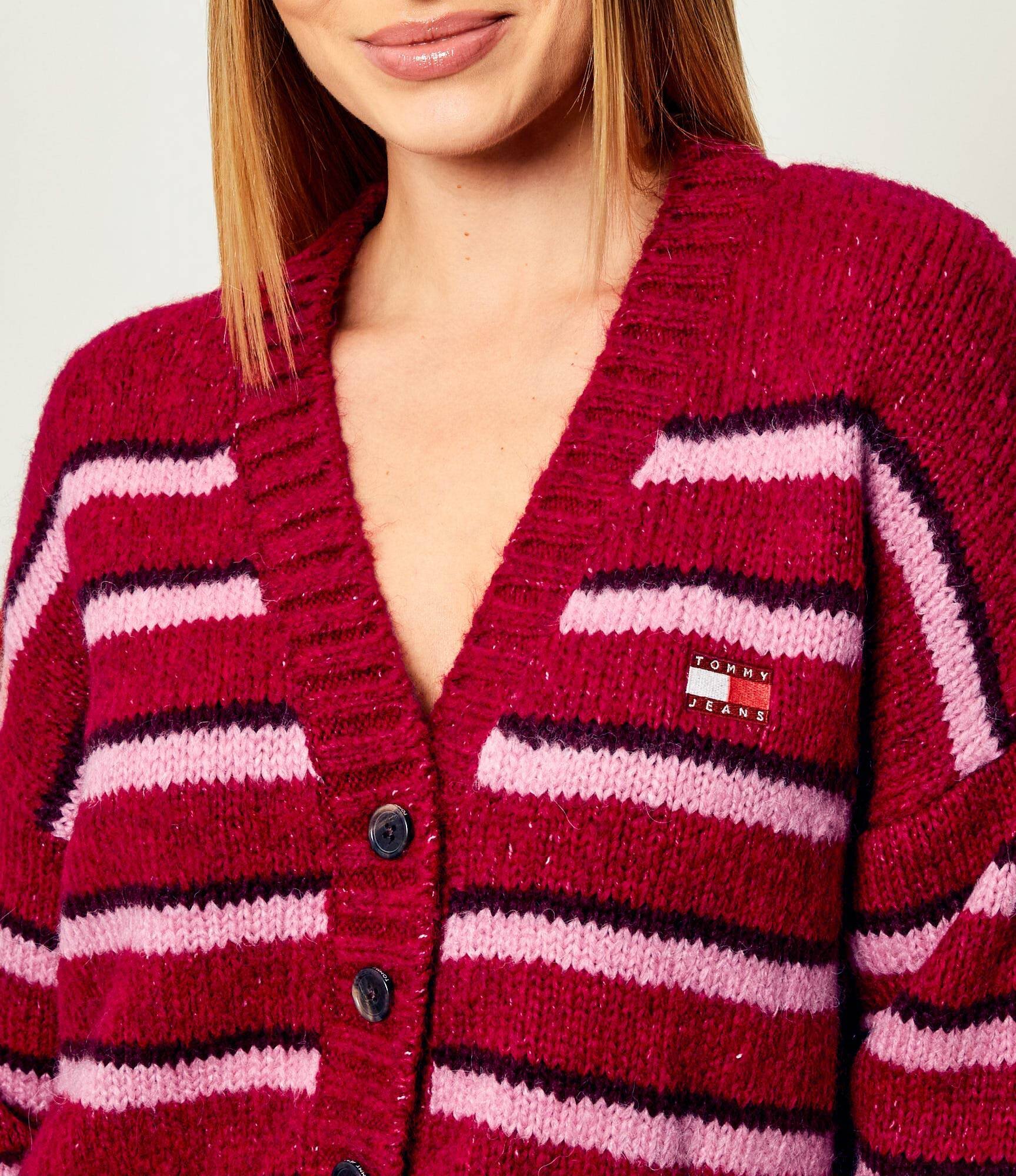 Tommy Jeans Cardigan | Loose fit cu adaos de lână