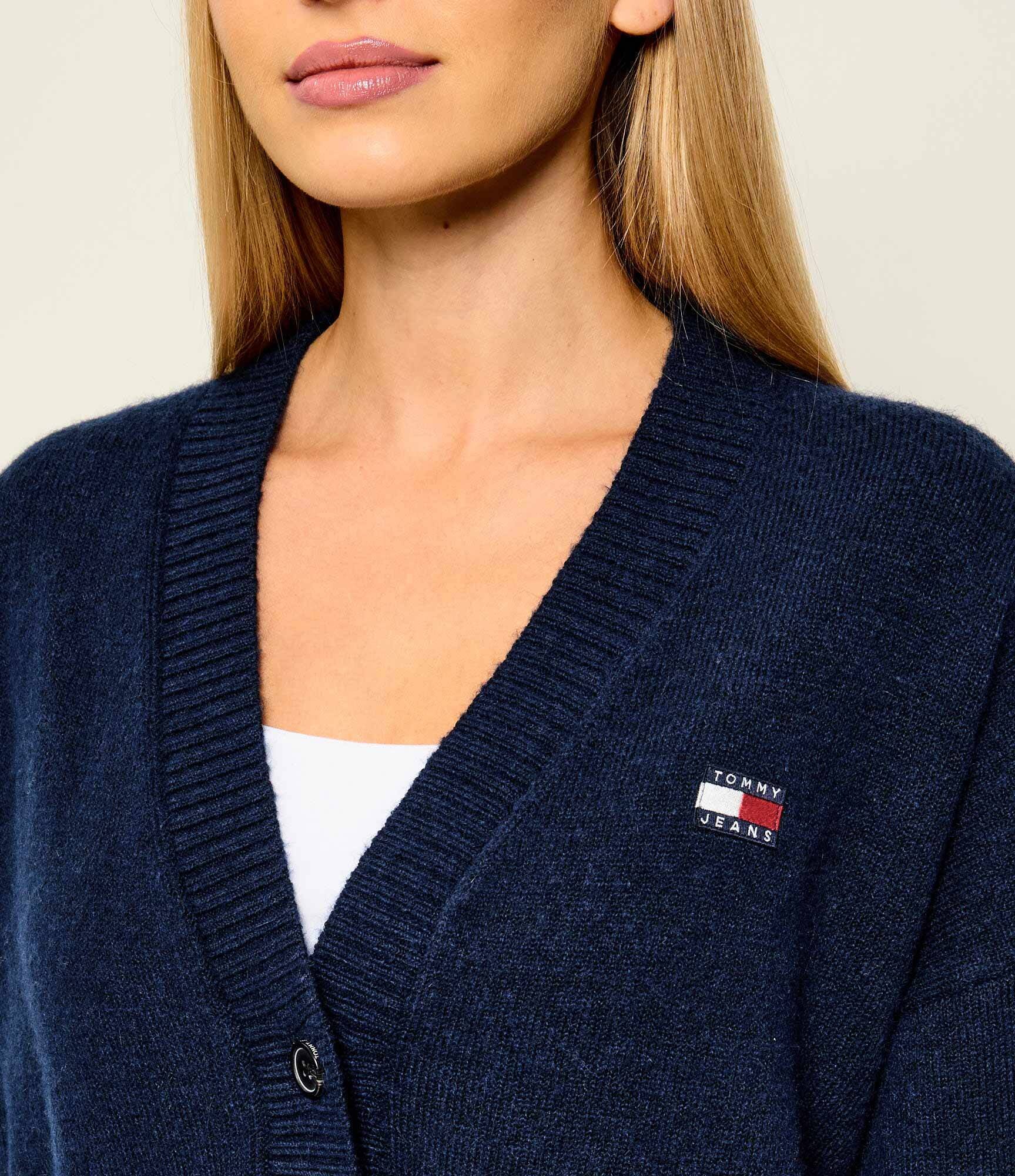 Tommy Jeans Cardigan | Relaxed fit cu adaos de lână