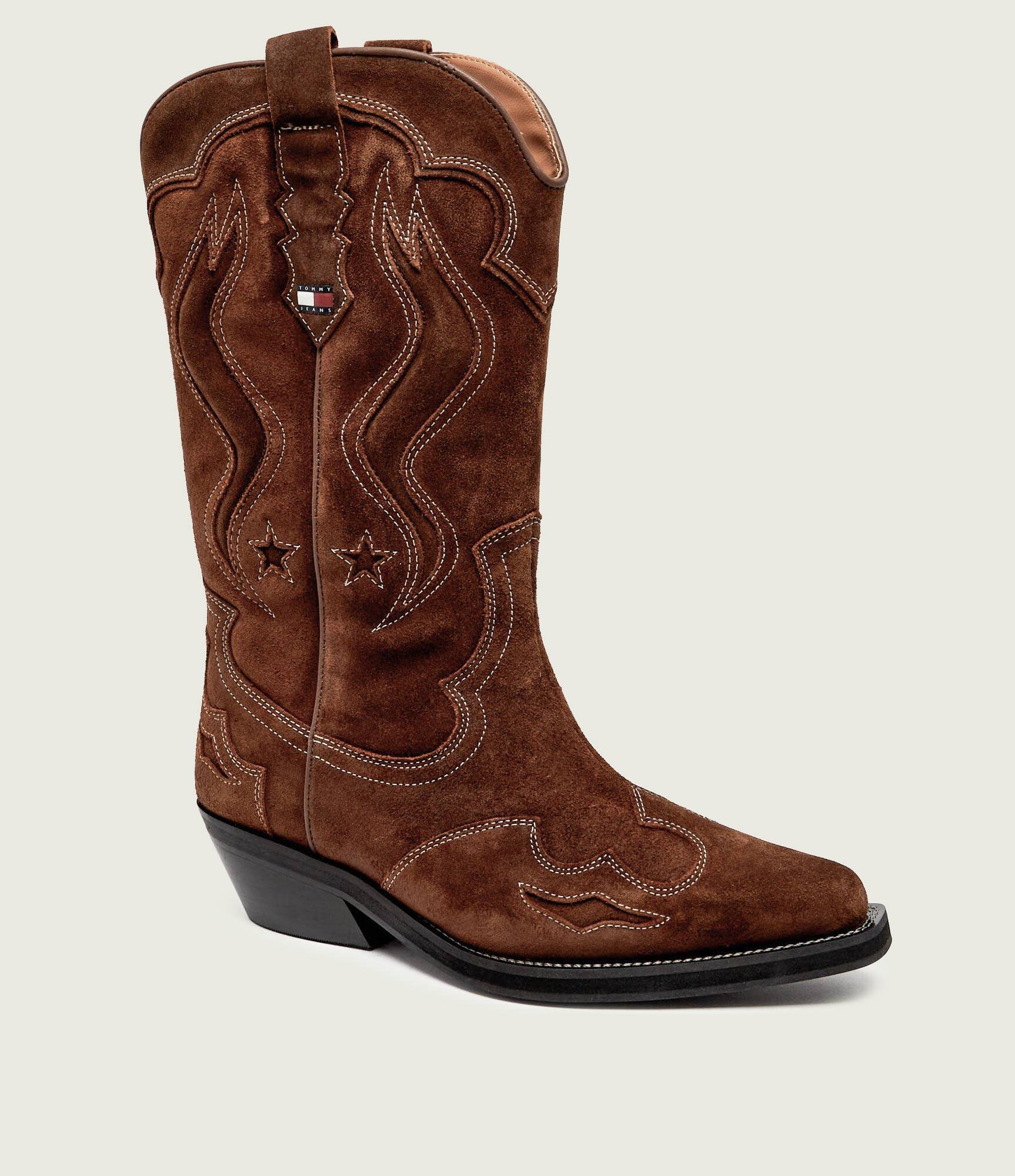 Tommy Jeans Cizme cowboy ARCHIVE | piele întoarsă