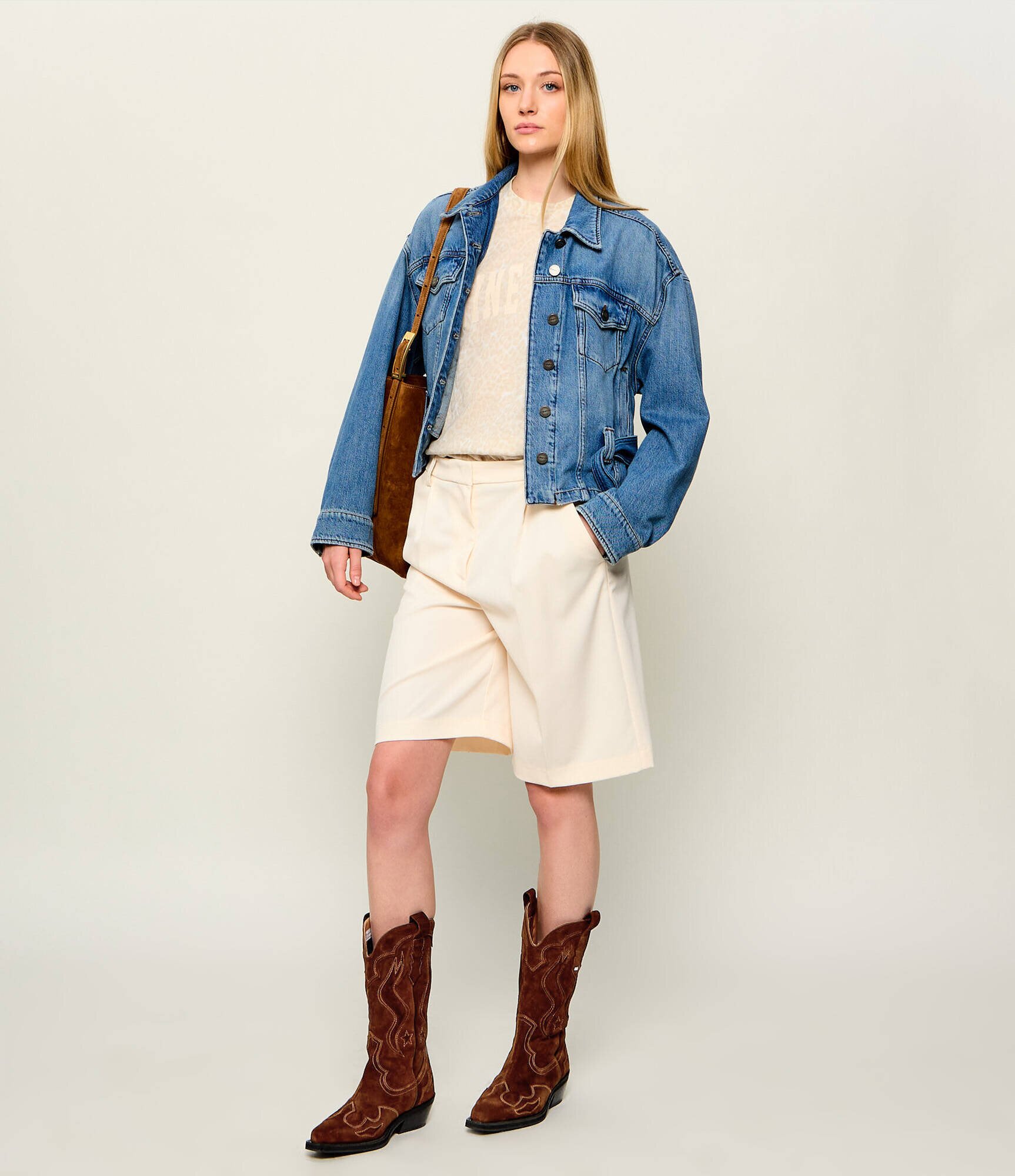 Tommy Jeans Cizme cowboy ARCHIVE | piele întoarsă