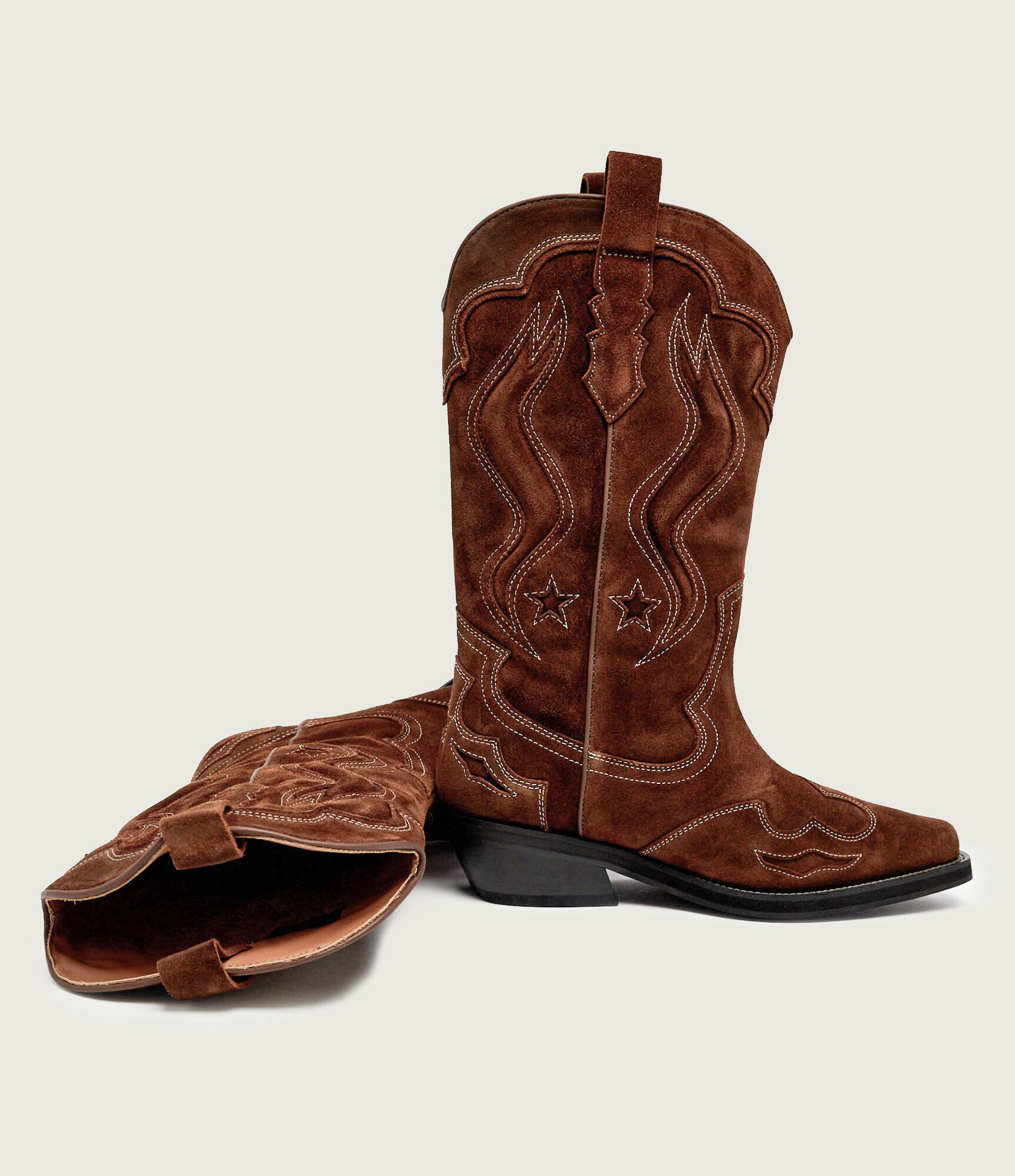 Tommy Jeans Cizme cowboy ARCHIVE | piele întoarsă