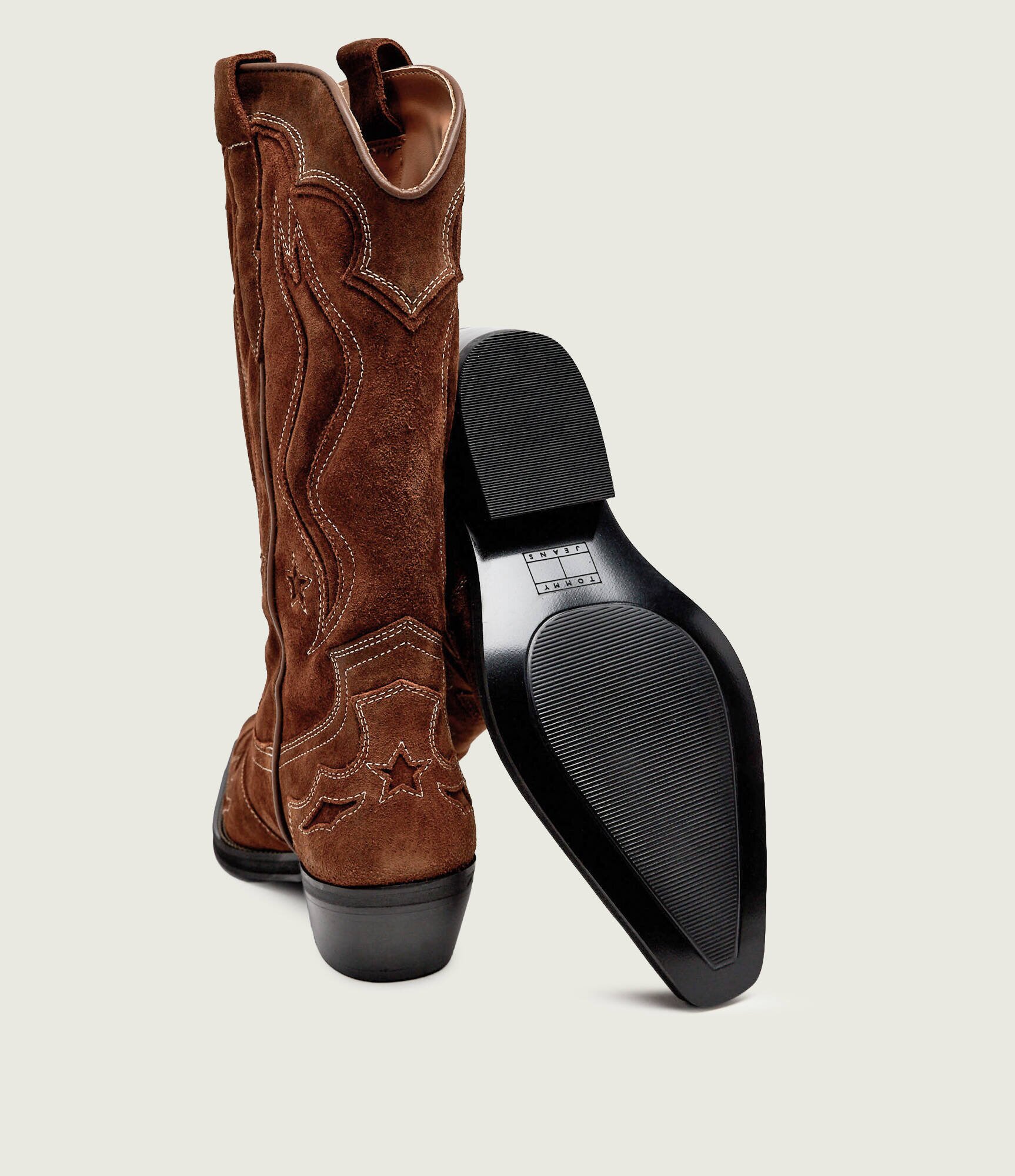 Tommy Jeans Cizme cowboy ARCHIVE | piele întoarsă