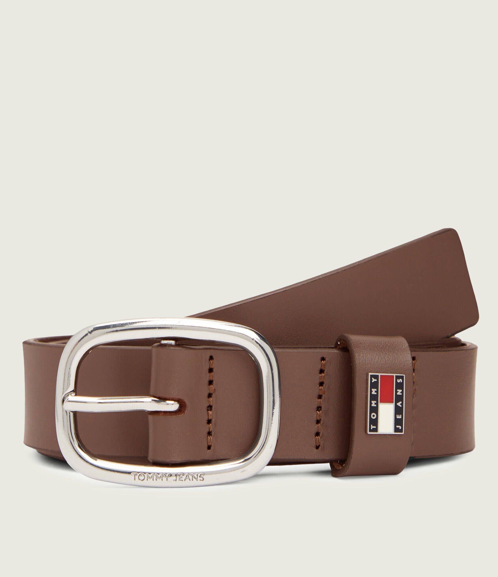 Tommy Jeans Curea de piele OVAL 3.0
