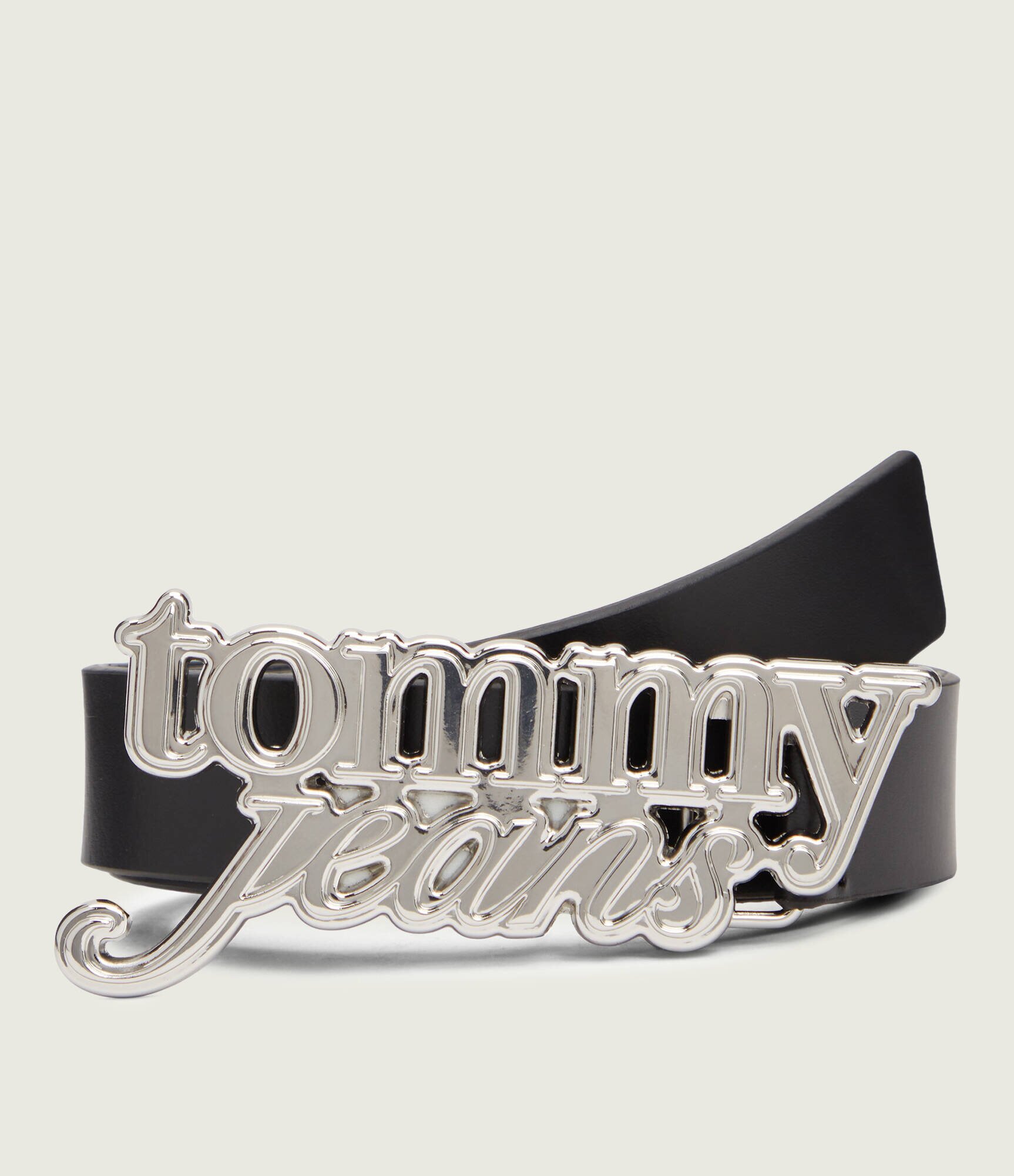 Tommy Jeans Curea de piele SCRIPT BOLD 3.0