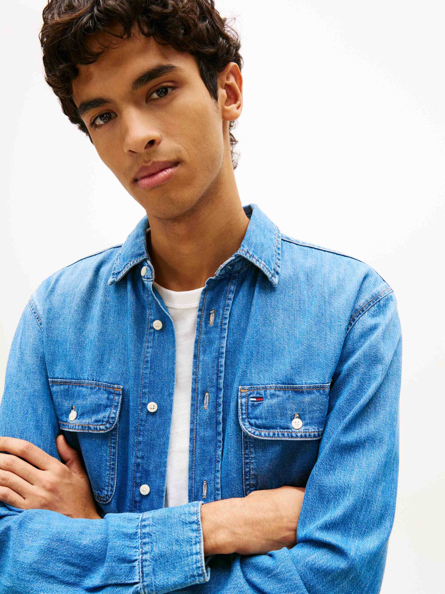 Tommy Jeans De blugi cămașă BJ8037 | Relaxed fit
