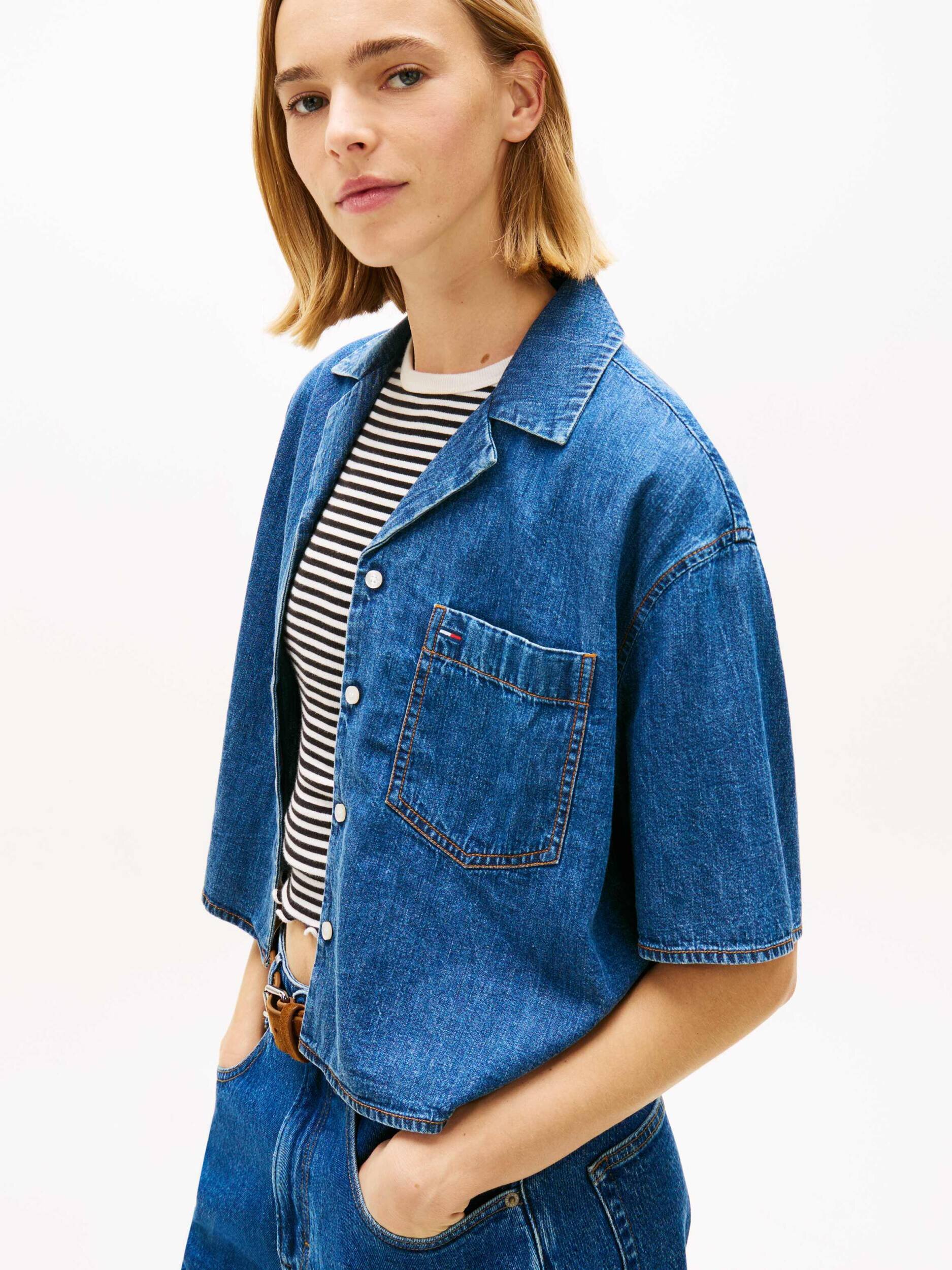 Tommy Jeans De blugi cămașă Chambray | Loose fit