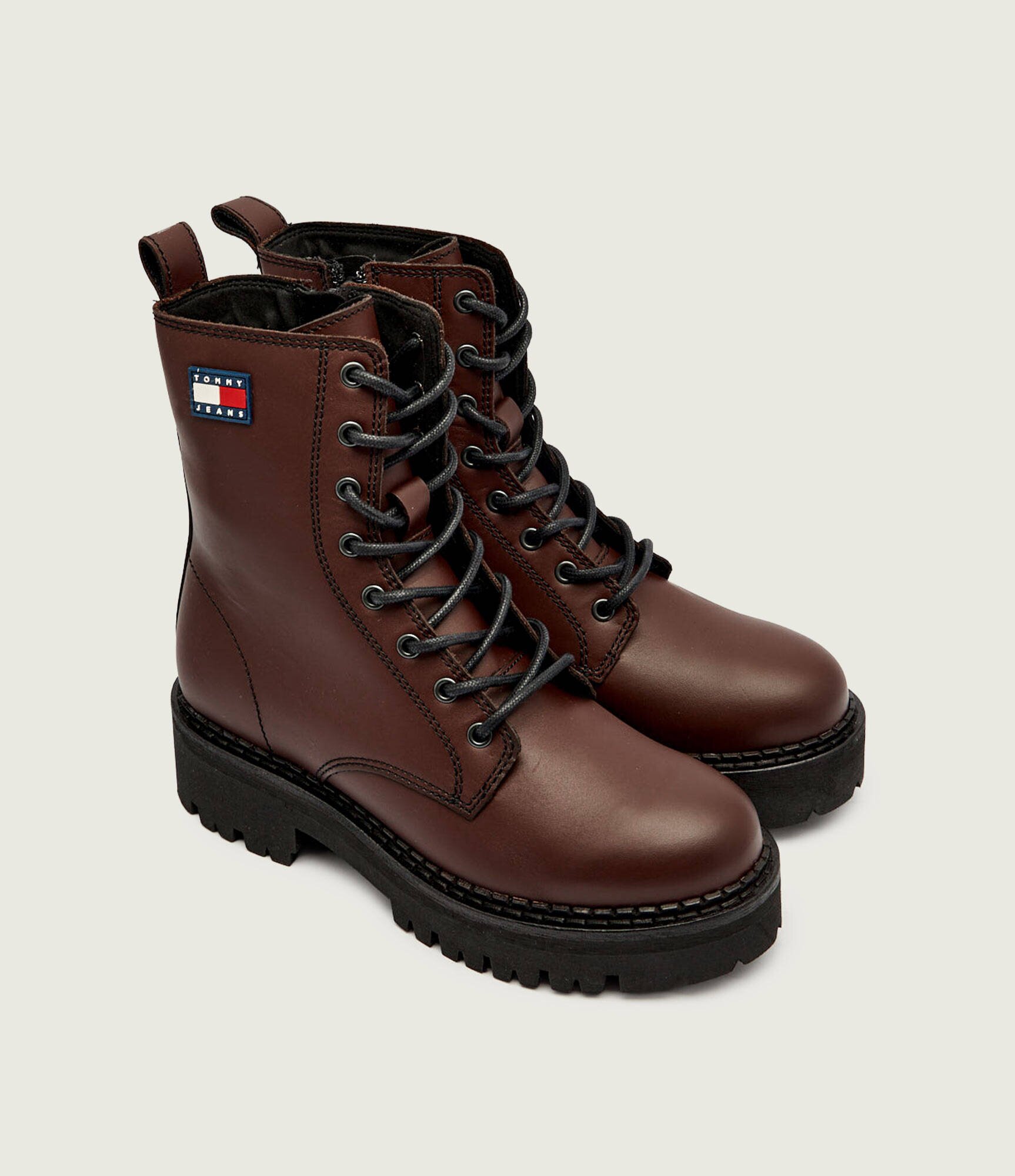 Tommy Jeans De piele botine cu platformă
