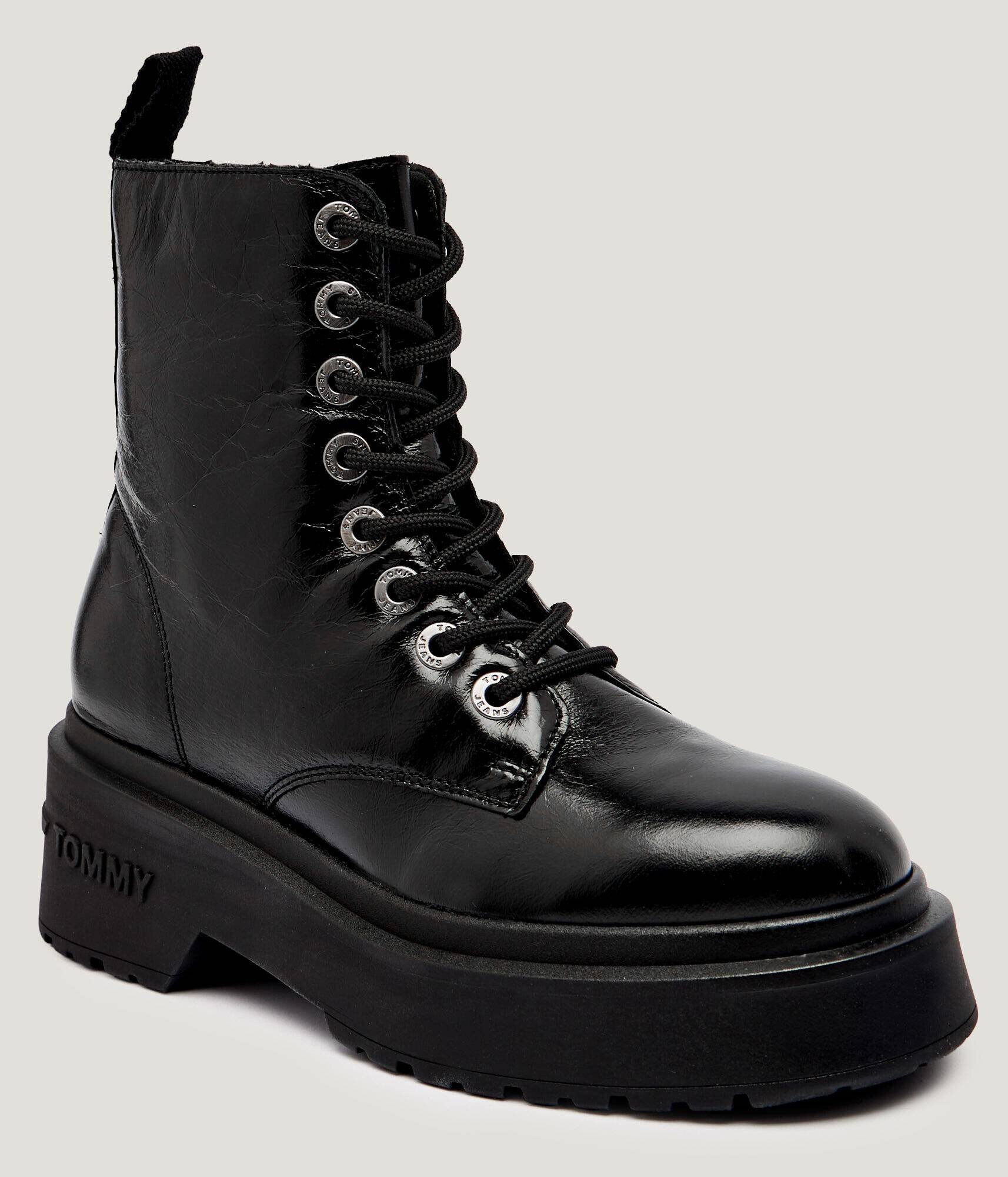 Tommy Jeans De piele botine cu platformă