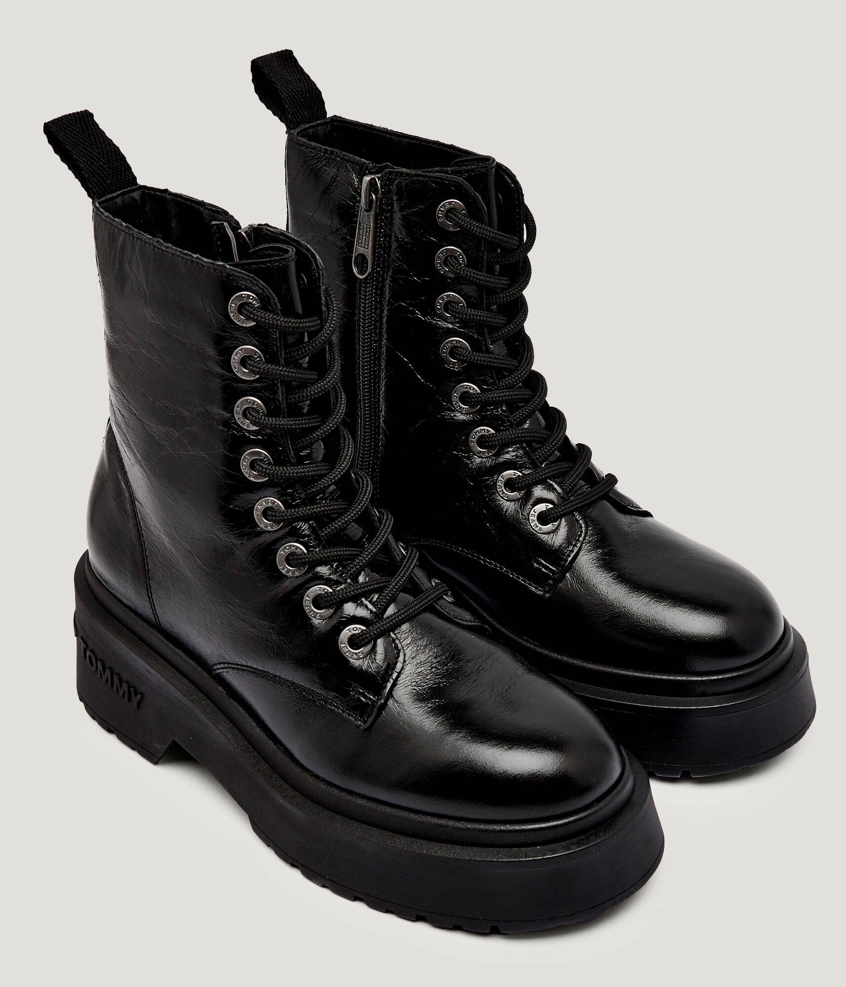 Tommy Jeans De piele botine cu platformă
