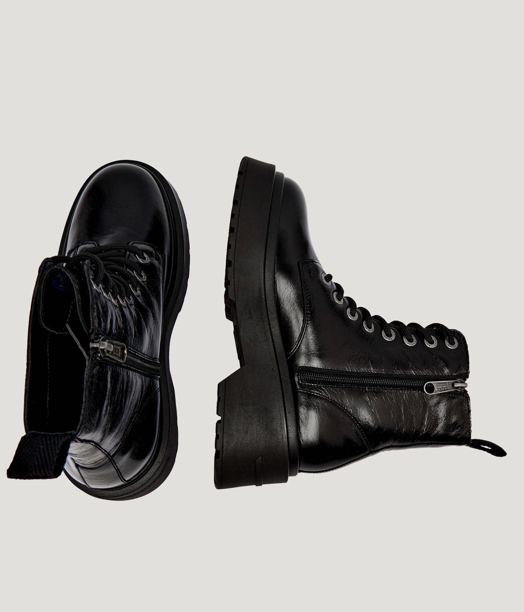 Tommy Jeans De piele botine cu platformă