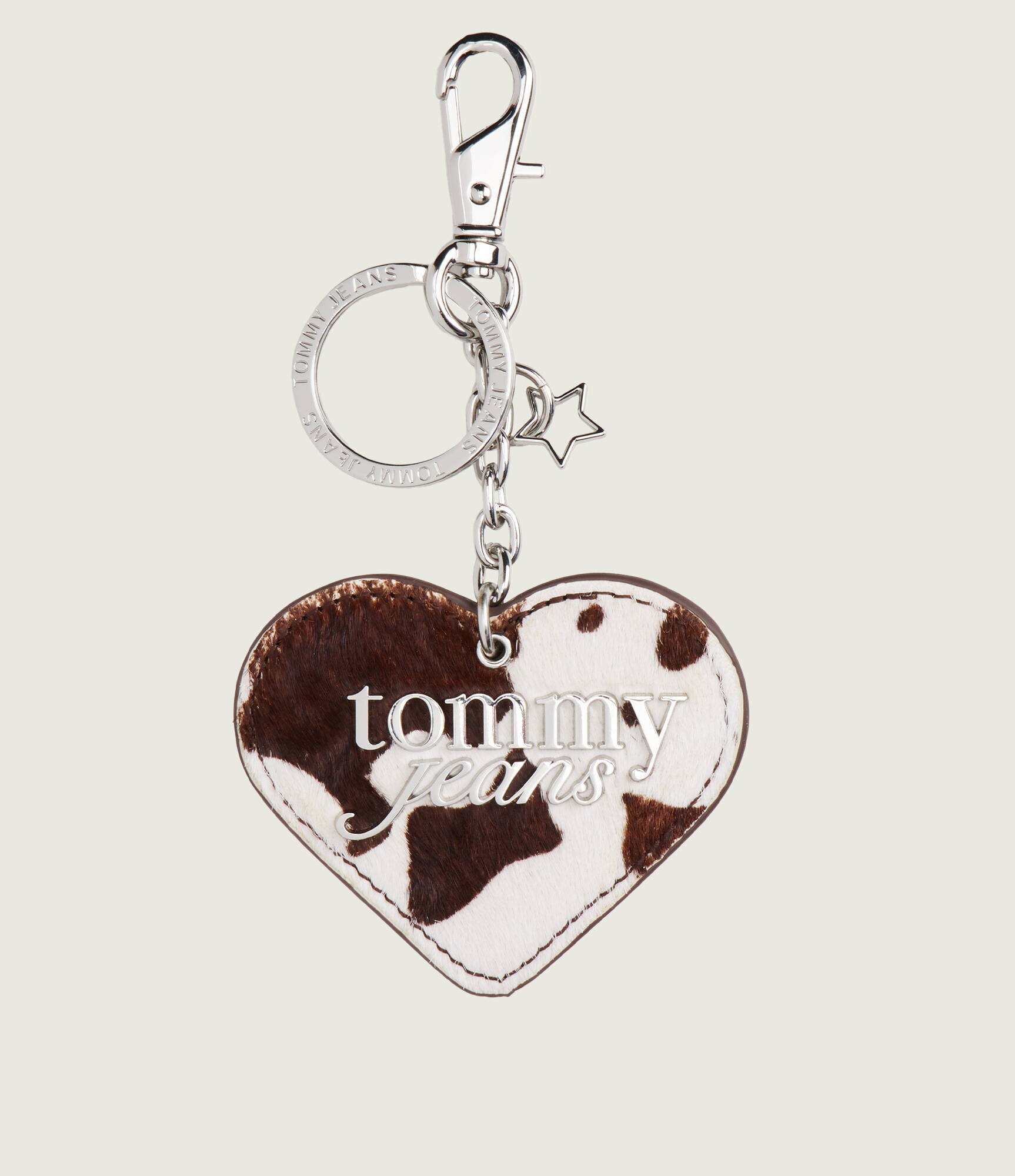Tommy Jeans De piele breloc COW HEART
