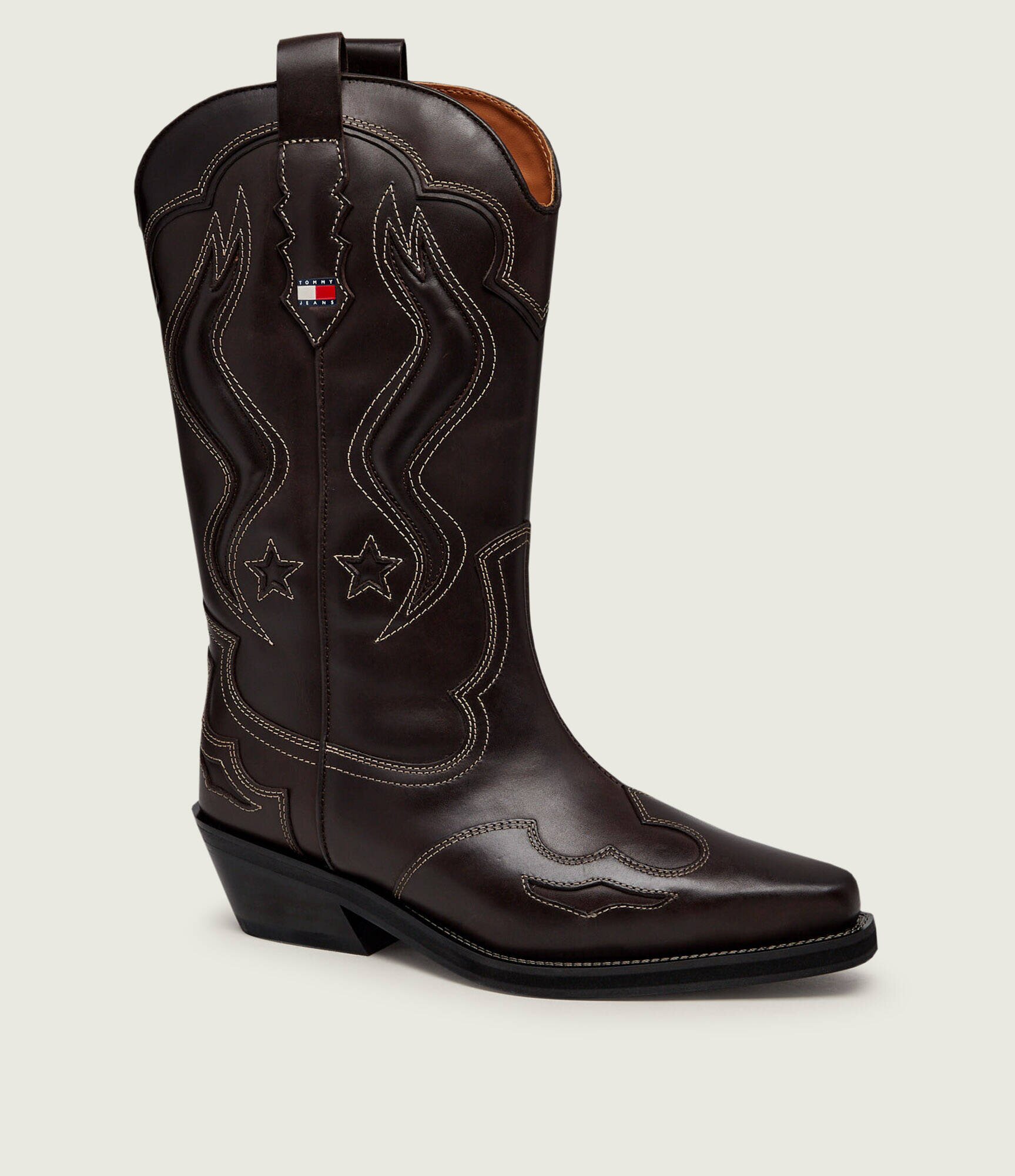 Tommy Jeans De piele cizme cowboy Archive