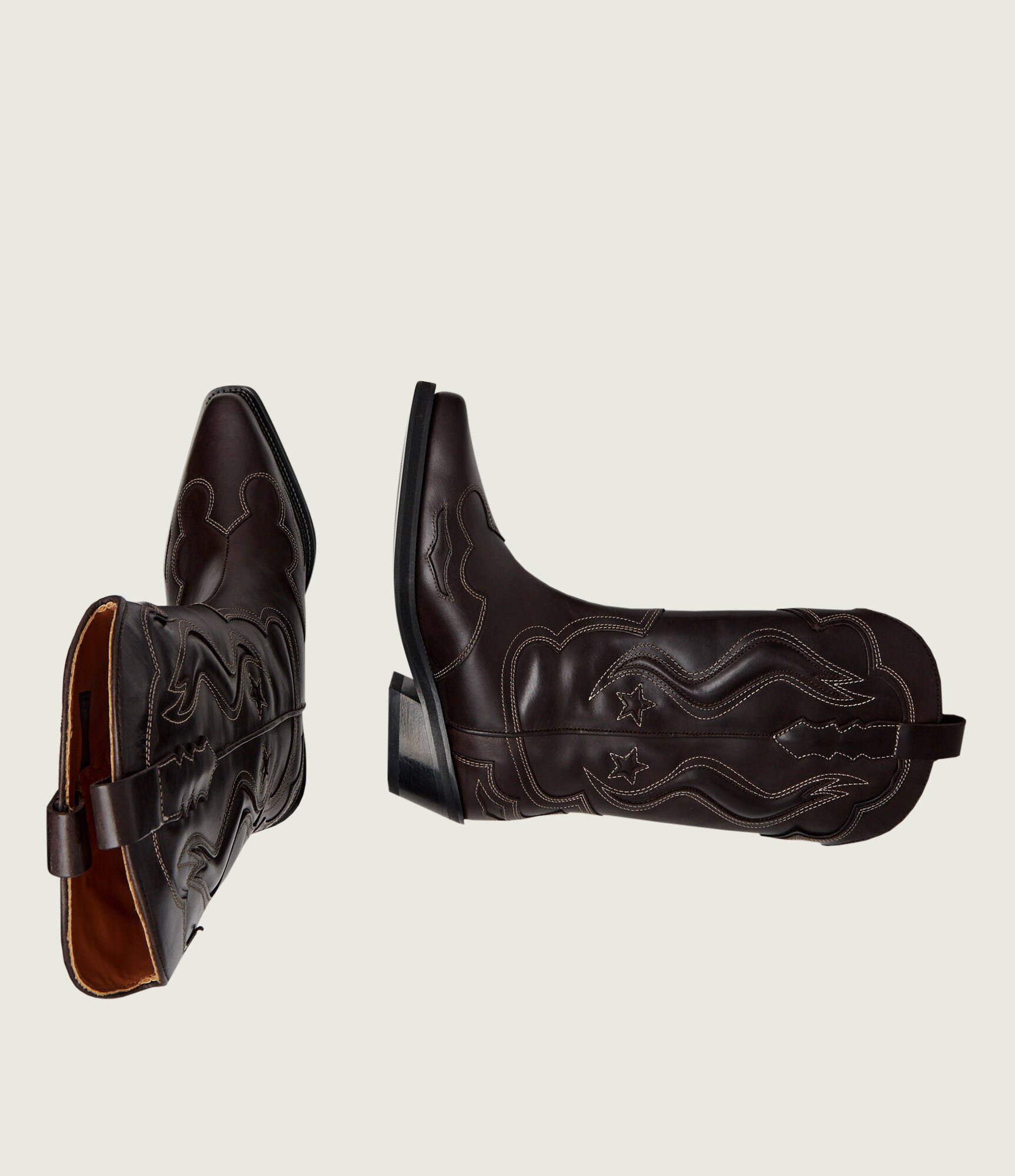 Tommy Jeans De piele cizme cowboy Archive