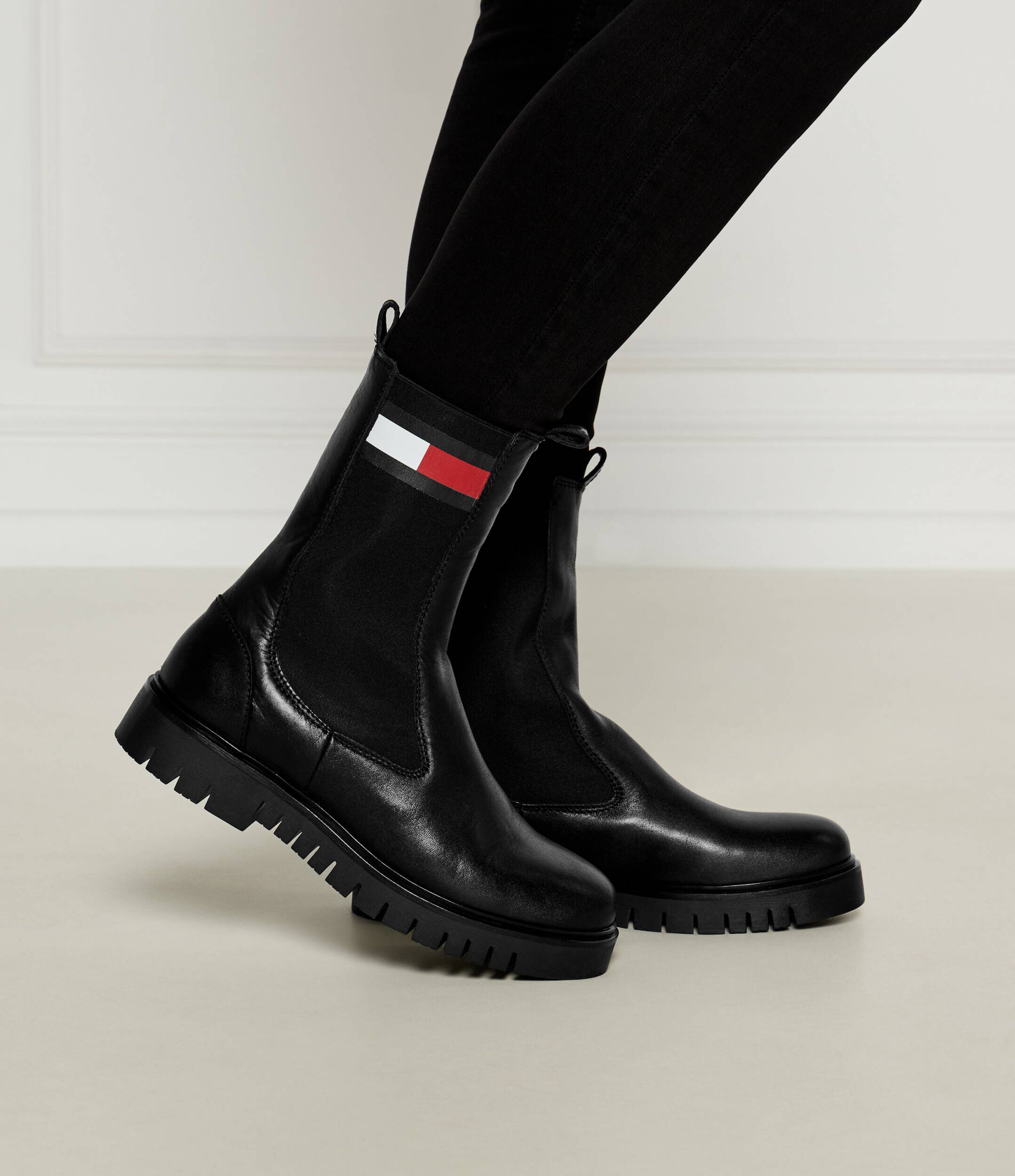 Tommy Jeans De piele ghete chelsea