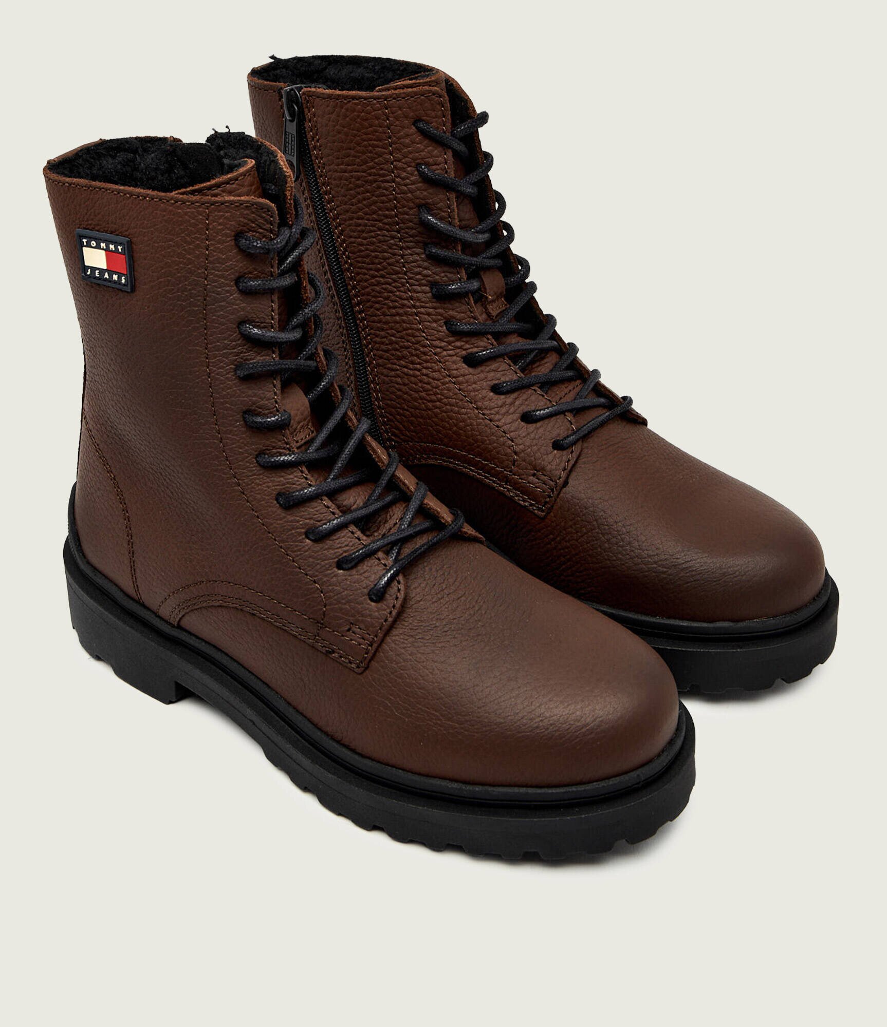 Tommy Jeans De piele încălțăminte înaltă