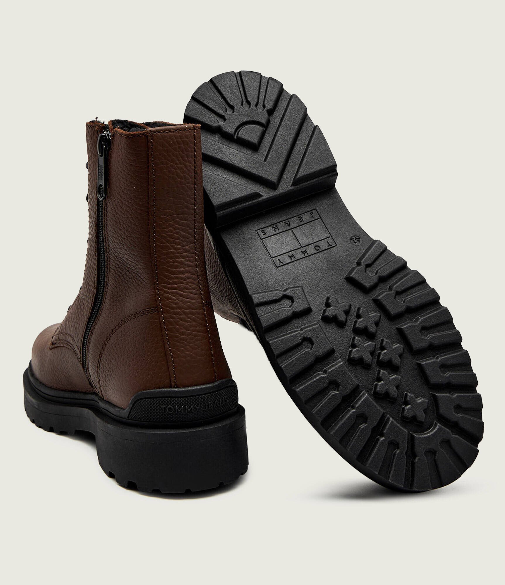 Tommy Jeans De piele încălțăminte înaltă