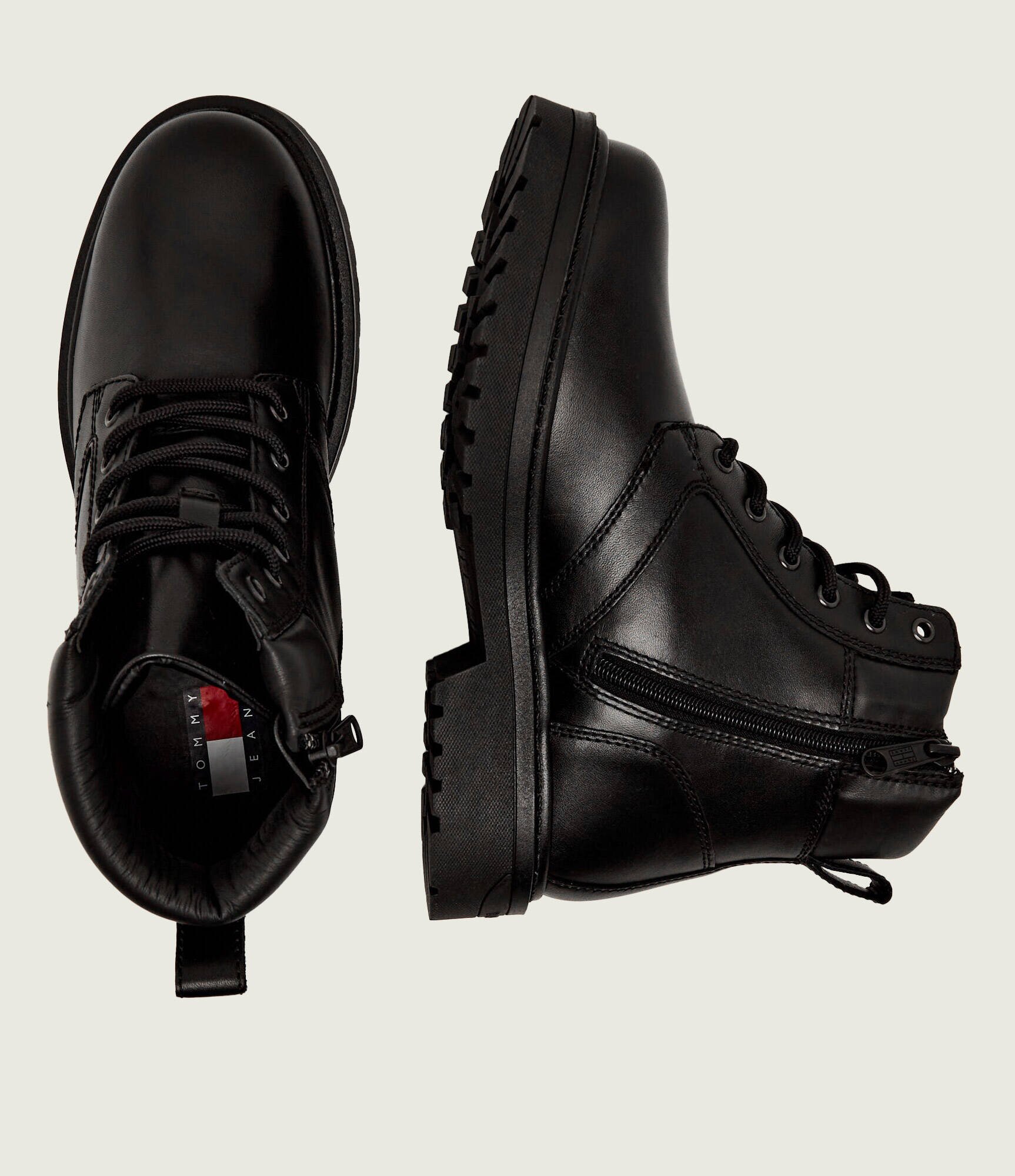Tommy Jeans De piele încălțăminte înaltă