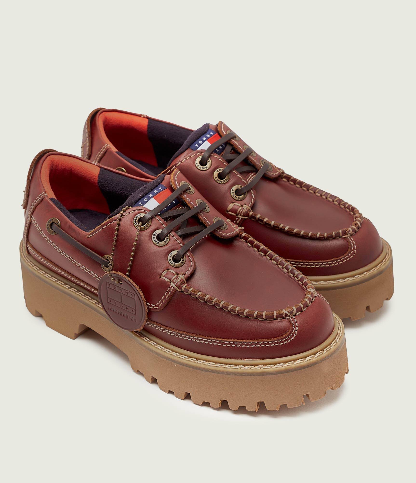Tommy Jeans De piele pantofi loafer ARCHIVE '01