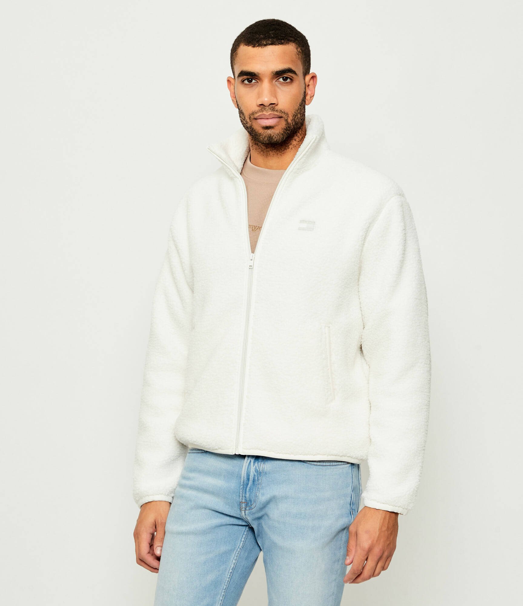Tommy Jeans Din fleece hanorac TEDDY | Relaxed fit | shearling