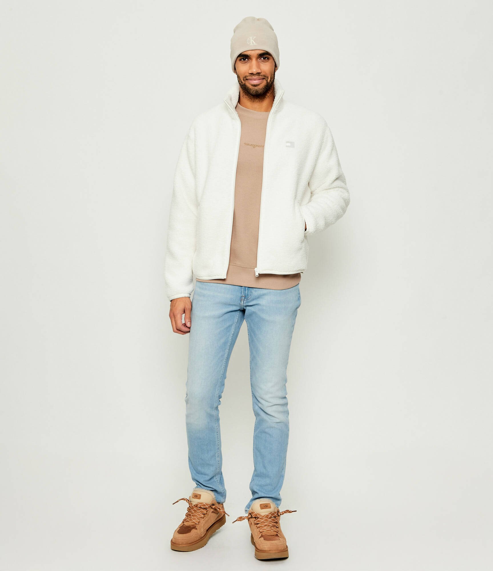 Tommy Jeans Din fleece hanorac TEDDY | Relaxed fit | shearling