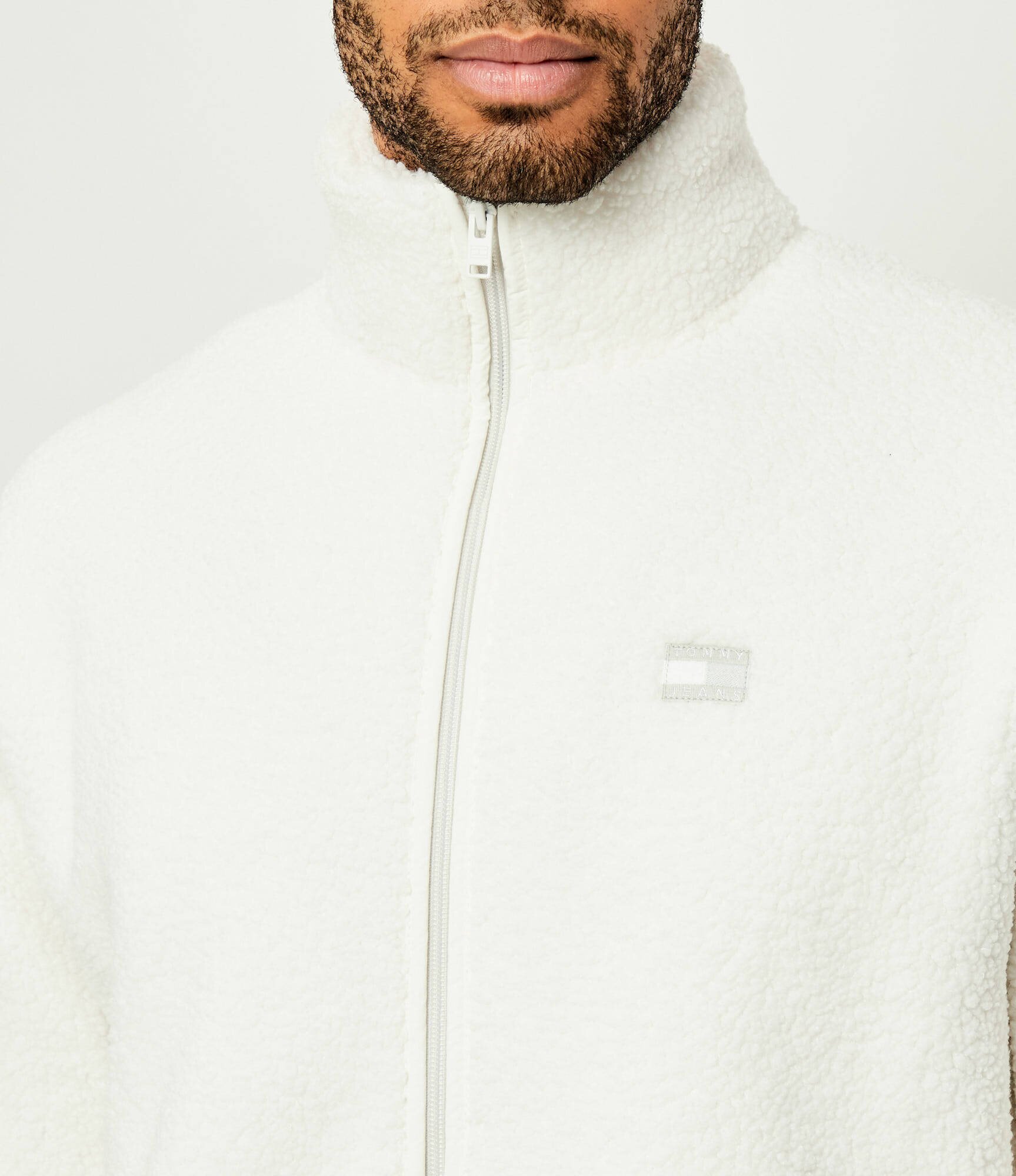Tommy Jeans Din fleece hanorac TEDDY | Relaxed fit | shearling