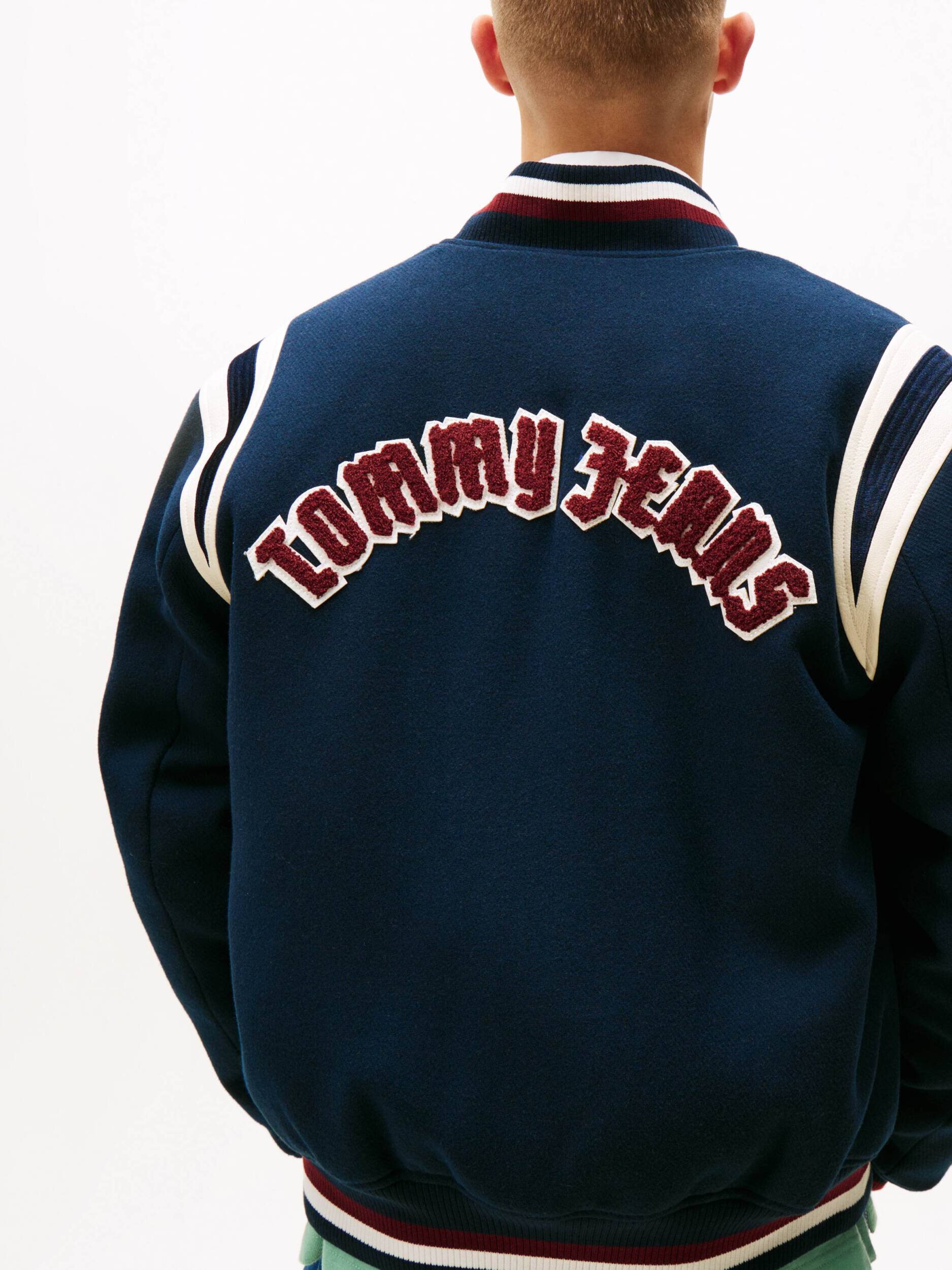 Tommy Jeans Geacă bomber VARSITY | regular fit cu adaos de lână