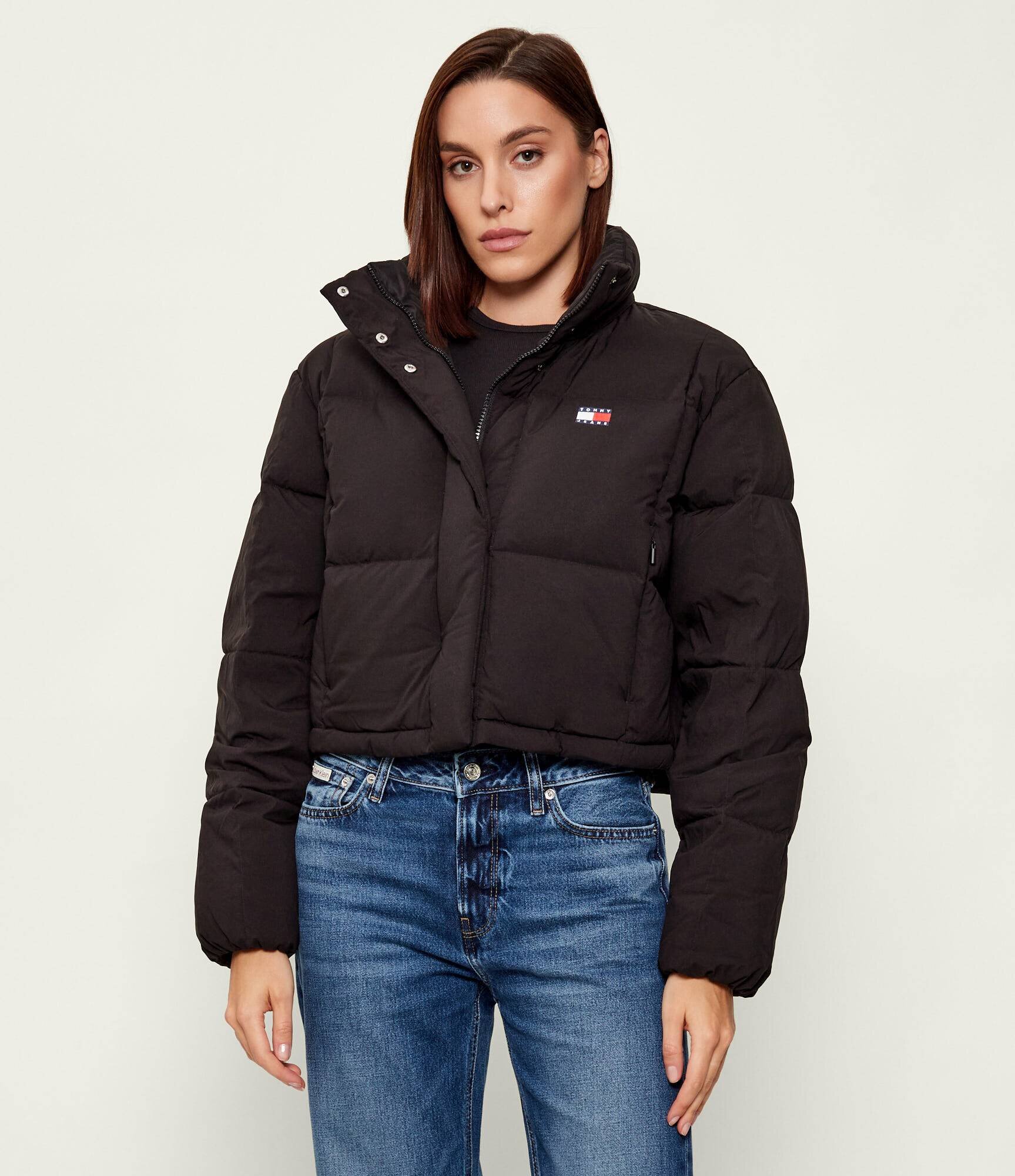 Tommy Jeans Geacă de puf ALASKA GRID | Cropped Fit