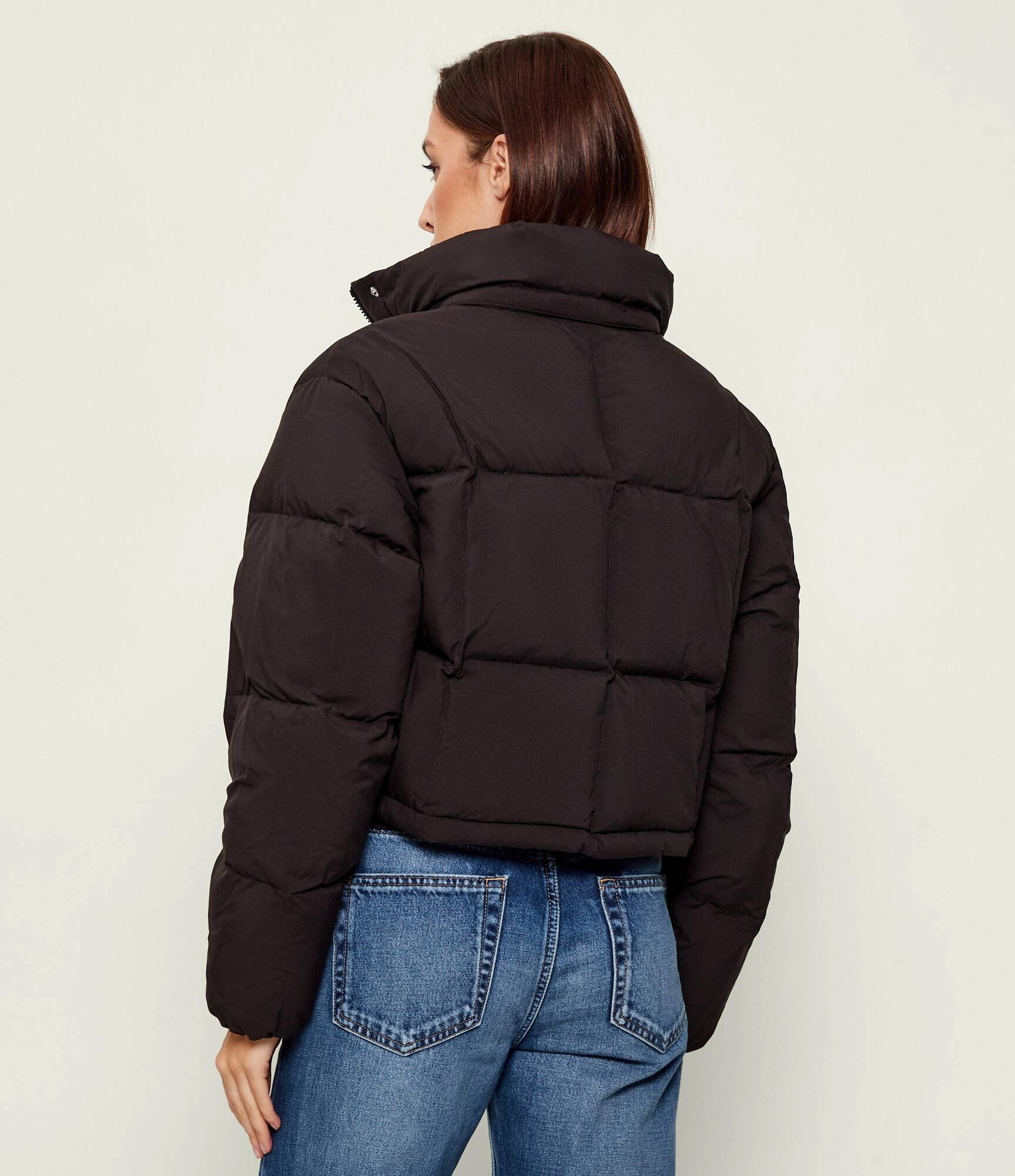 Tommy Jeans Geacă de puf ALASKA GRID | Cropped Fit