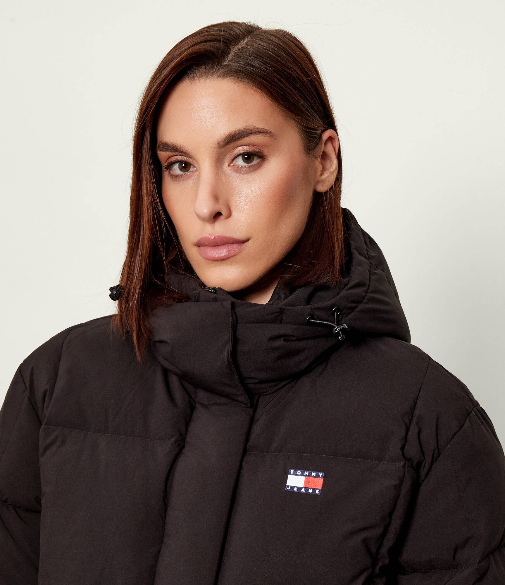 Tommy Jeans Geacă de puf ALASKA GRID | Cropped Fit