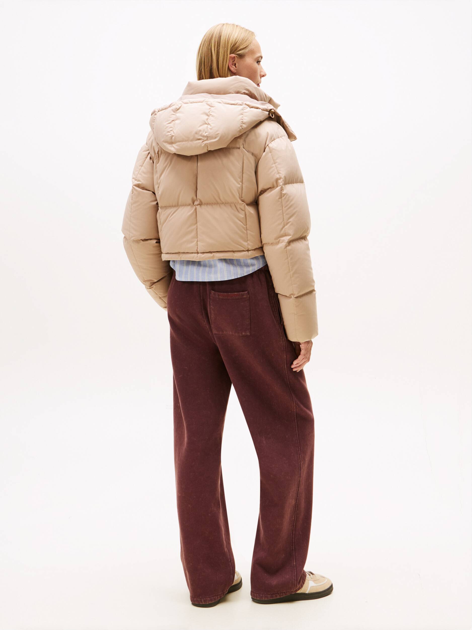 Tommy Jeans Geacă de puf ALASKA GRID | Cropped Fit