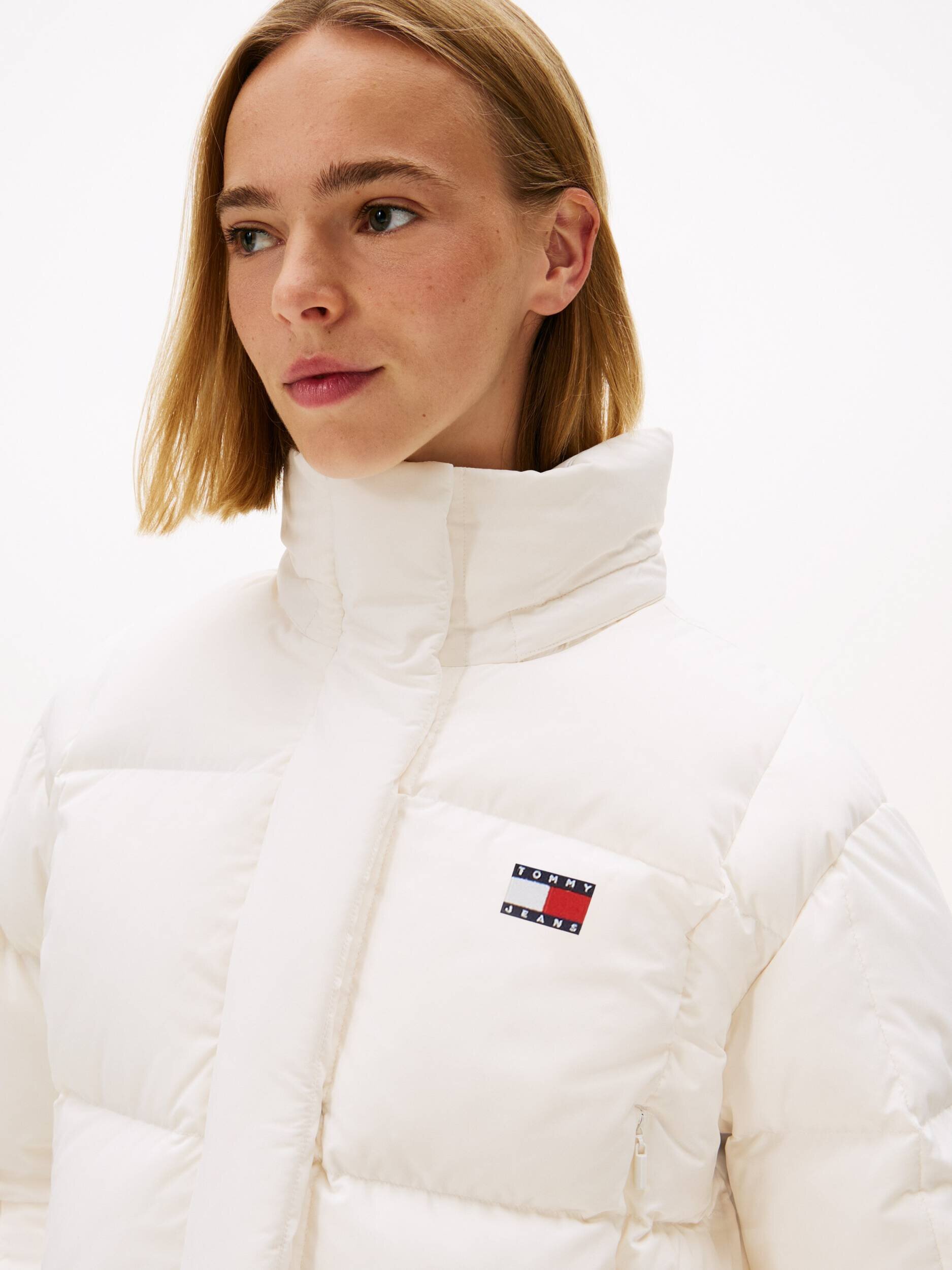 Tommy Jeans Geacă de puf ALASKA GRID | Cropped Fit