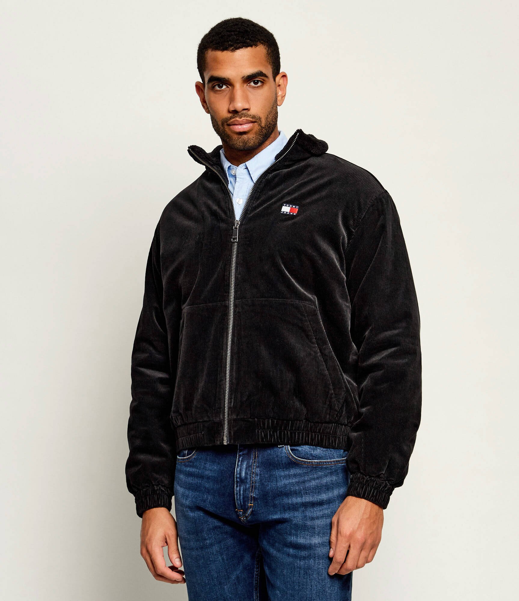 Tommy Jeans Geacă | regular fit | catifea reiată | shearling