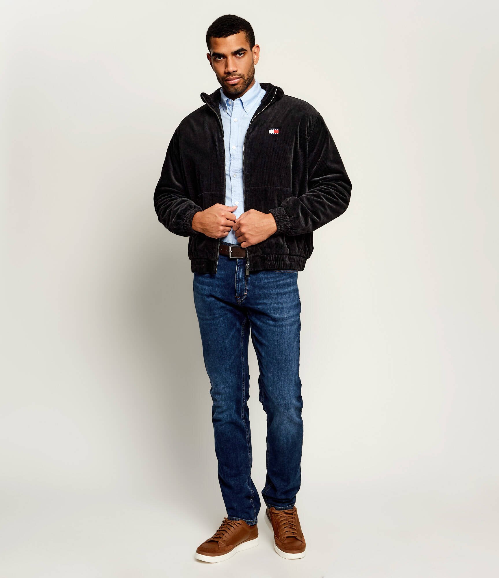 Tommy Jeans Geacă | regular fit | catifea reiată | shearling