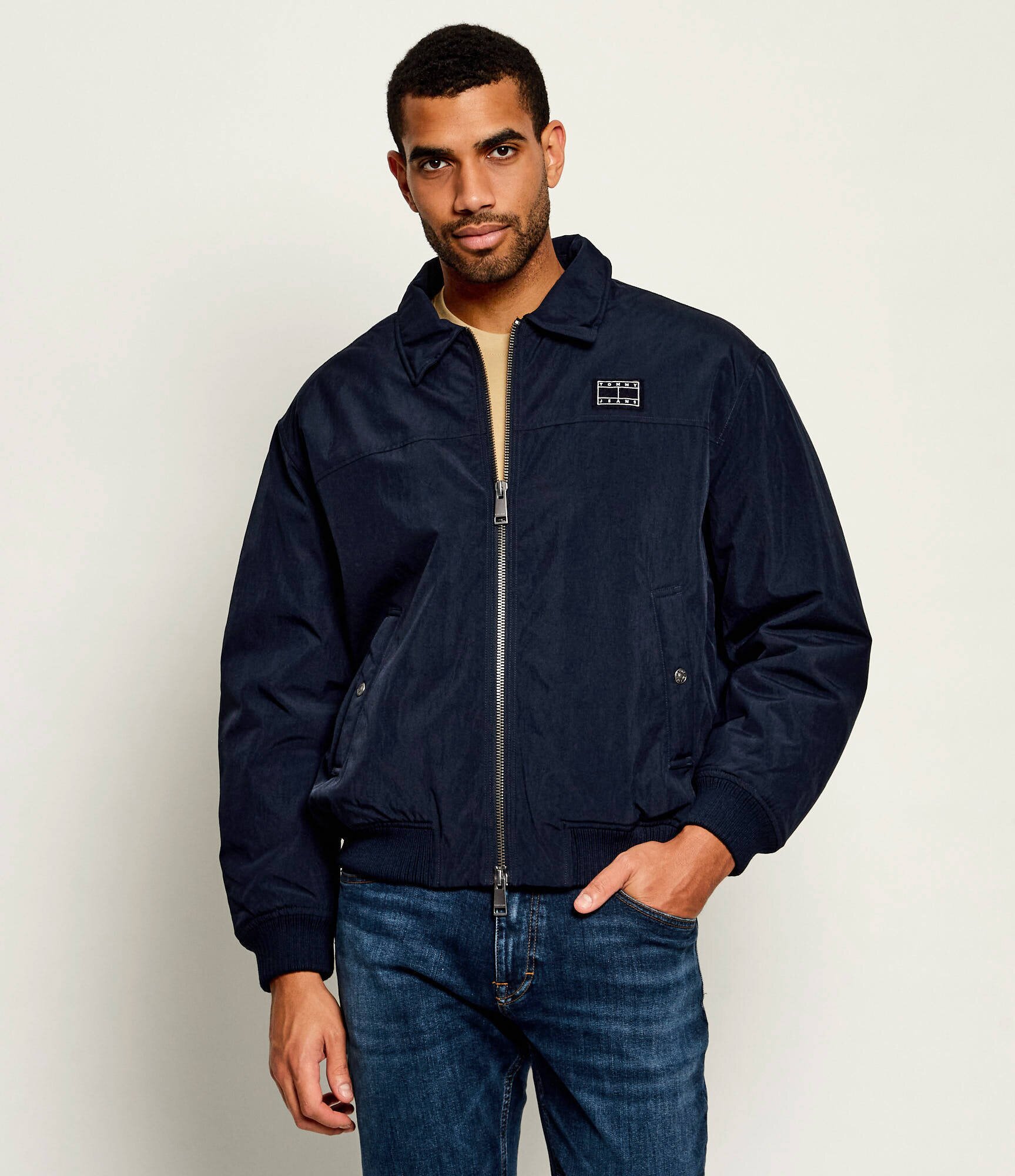 Tommy Jeans Geacă | Relaxed fit | shearling