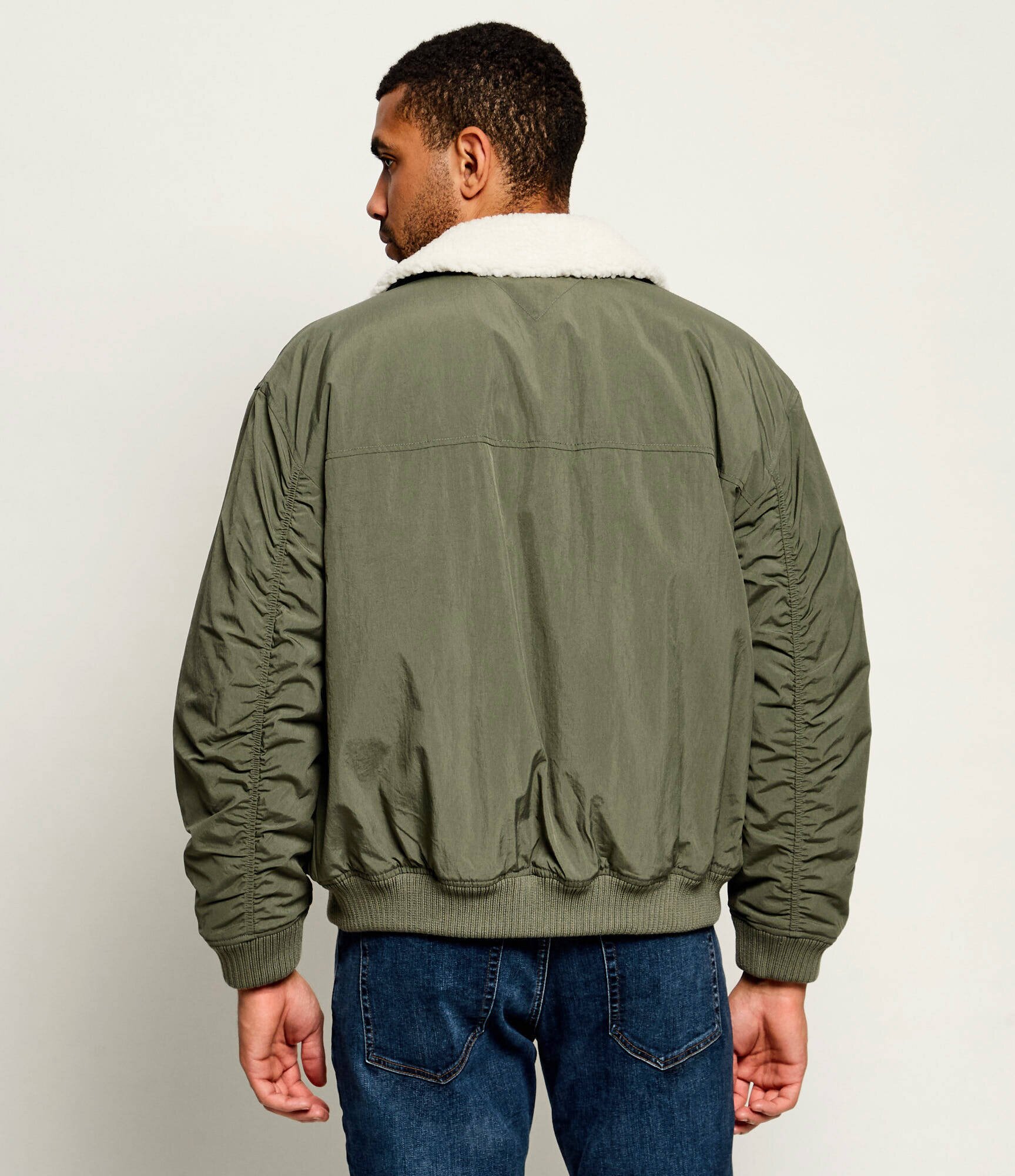 Tommy Jeans Geacă | Relaxed fit | shearling