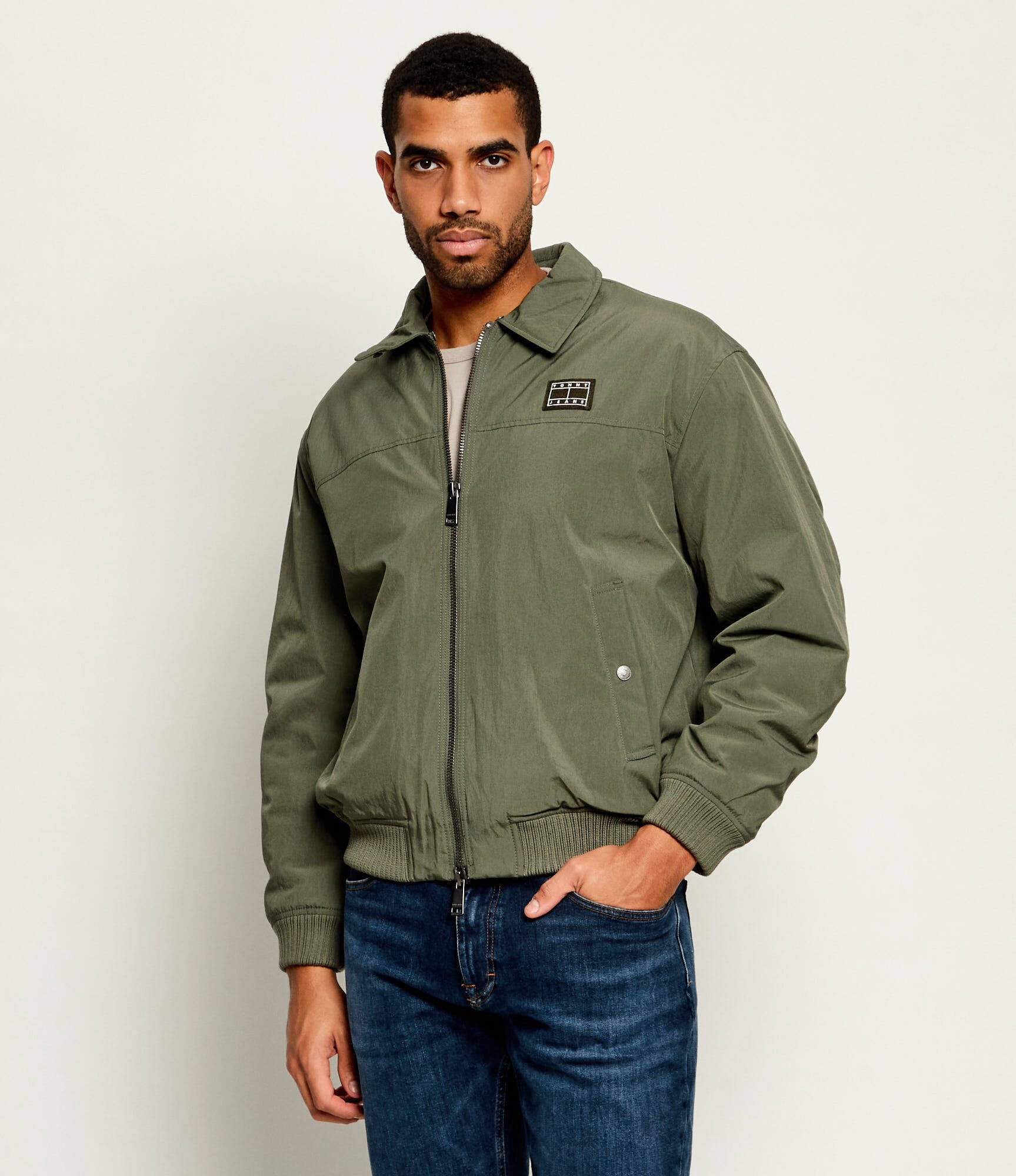 Tommy Jeans Geacă | Relaxed fit | shearling