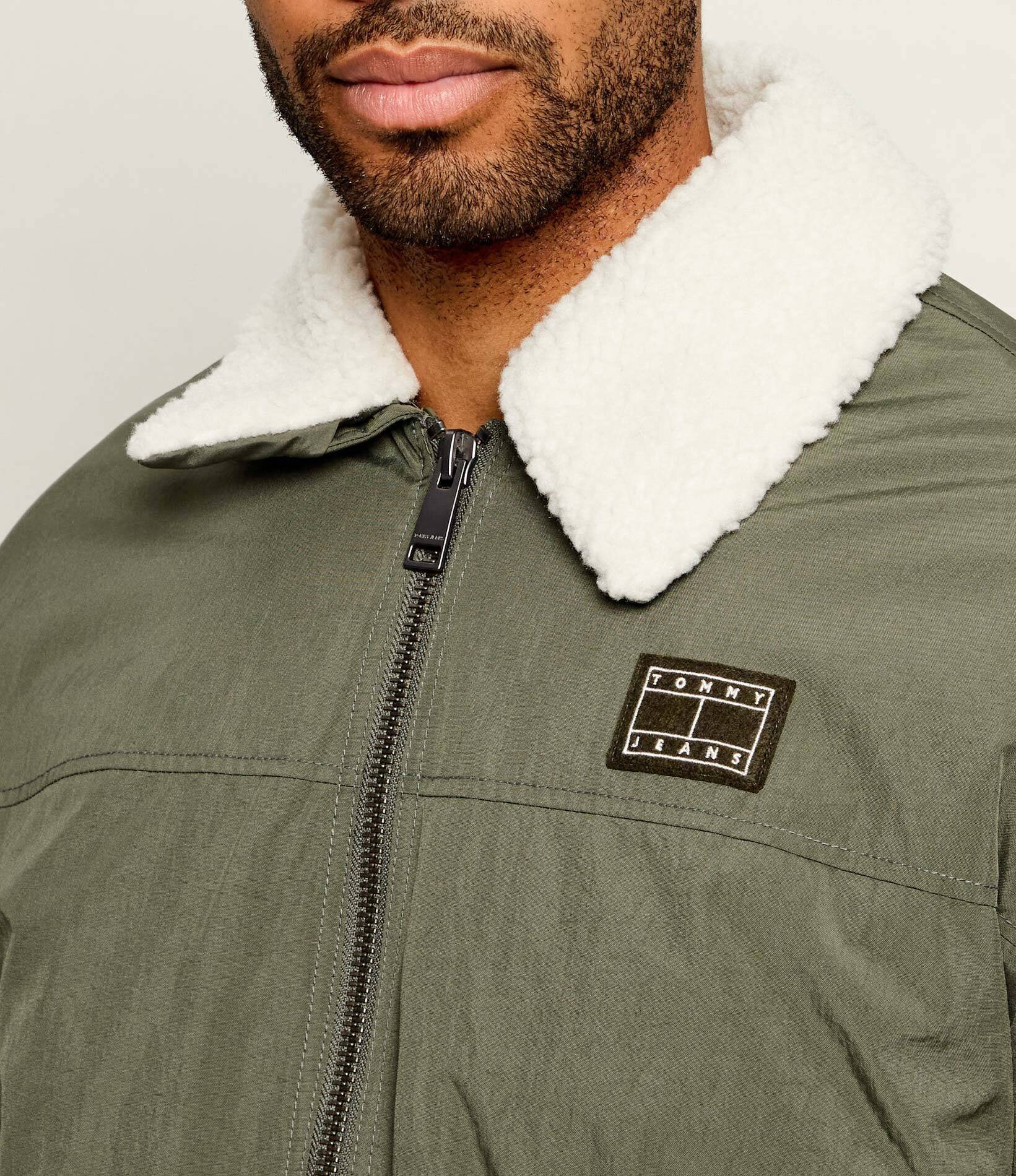 Tommy Jeans Geacă | Relaxed fit | shearling