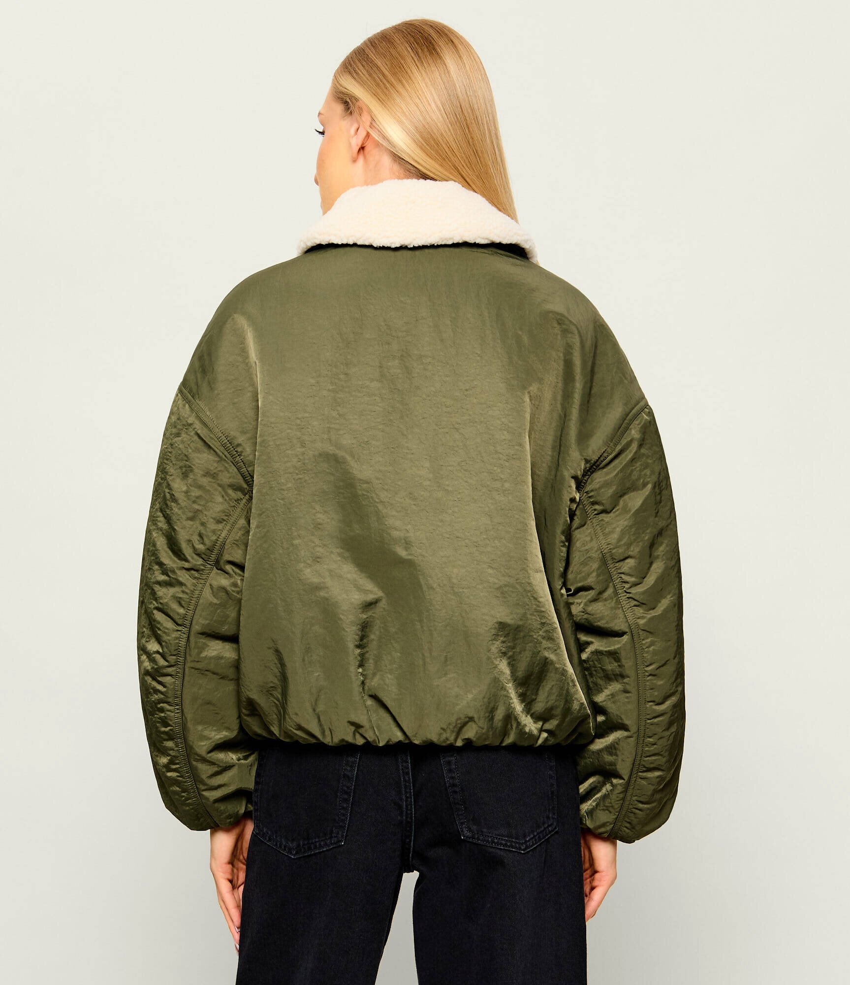 Tommy Jeans Geacă | Relaxed fit | shearling