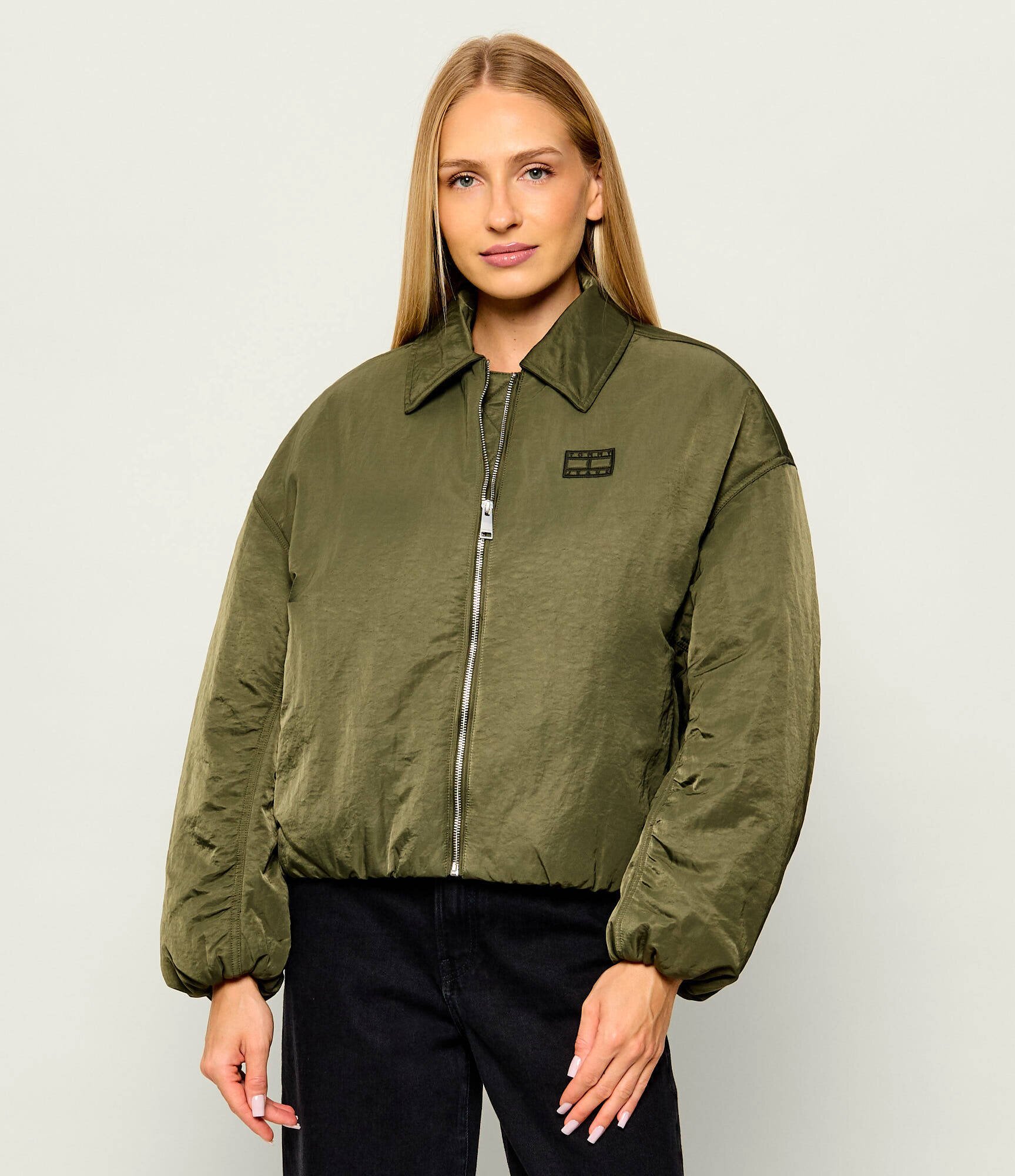 Tommy Jeans Geacă | Relaxed fit | shearling